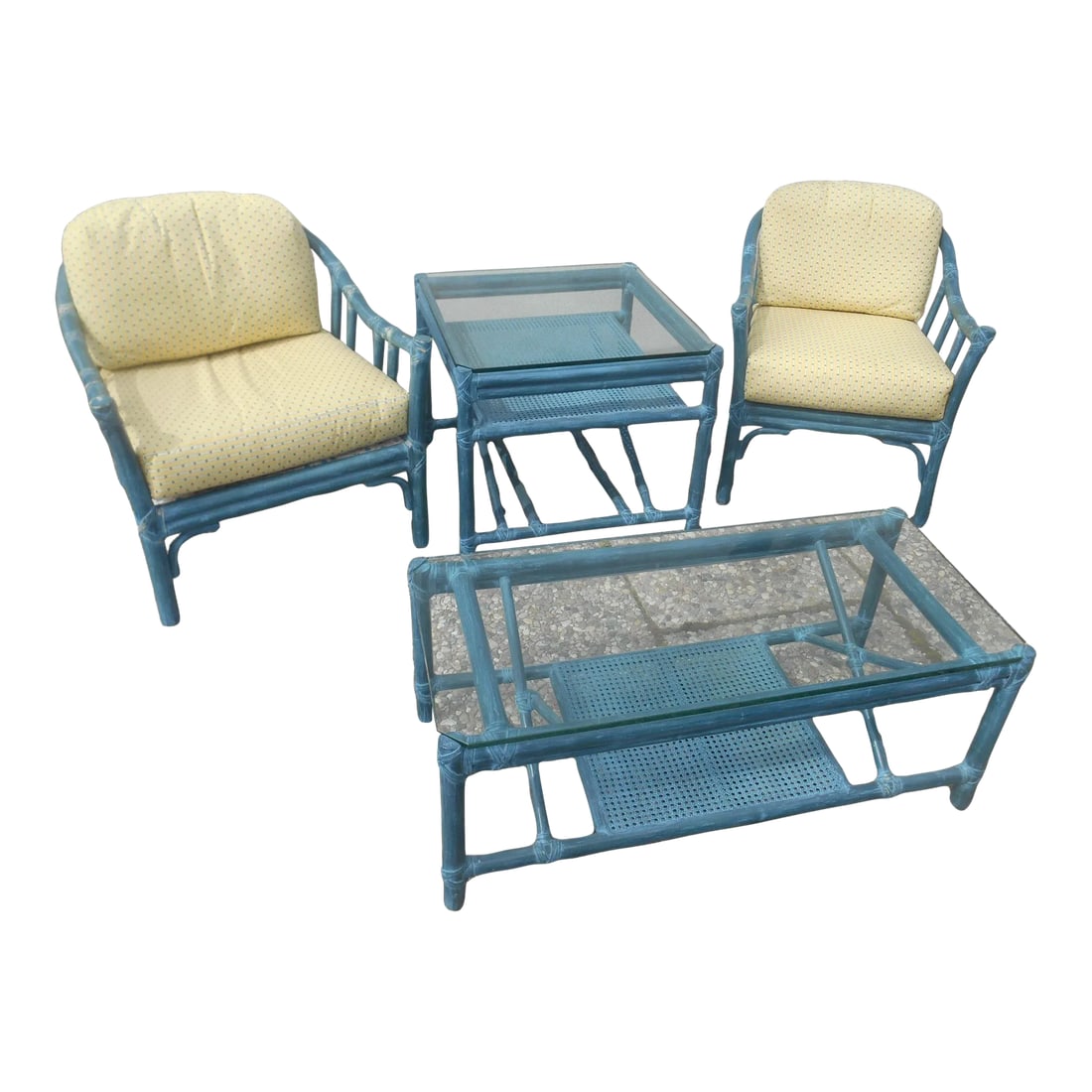 Stunning Vintage 4 Piece McGuire Sunroom / Patio Set (1 of 8)
