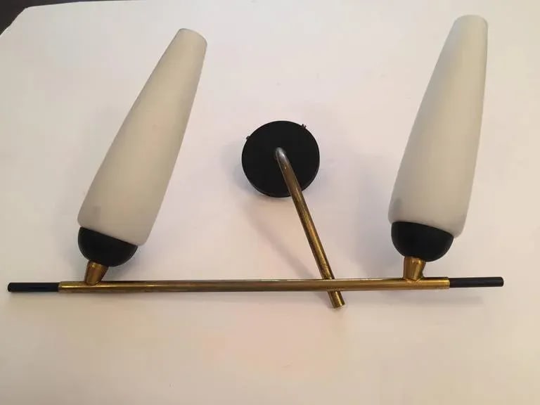 1960s French Lunel Wall Lights - a Pair - 5