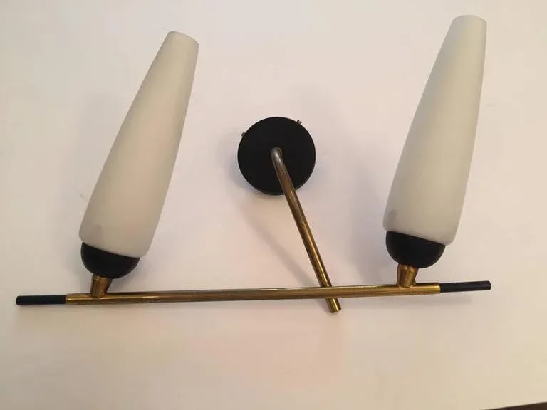 1960s French Lunel Wall Lights - a Pair - 6