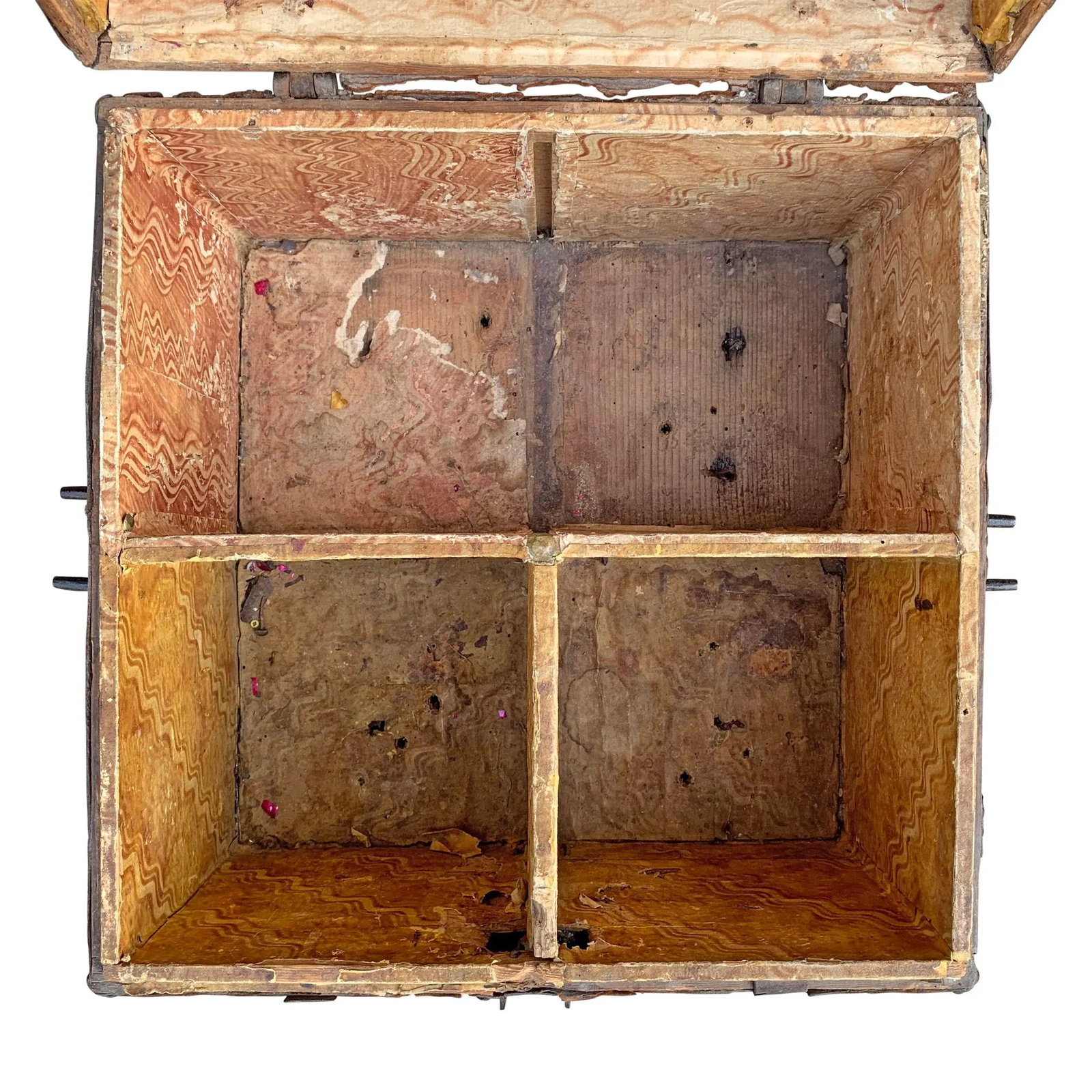 17th Century Italian Leather Lock Box - 10