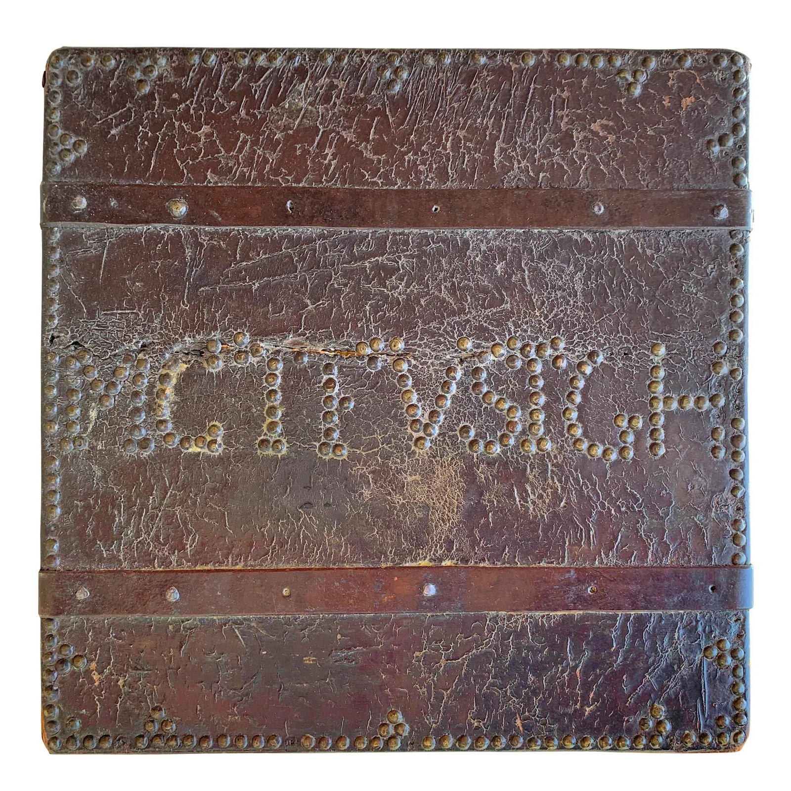 17th Century Italian Leather Lock Box - 6