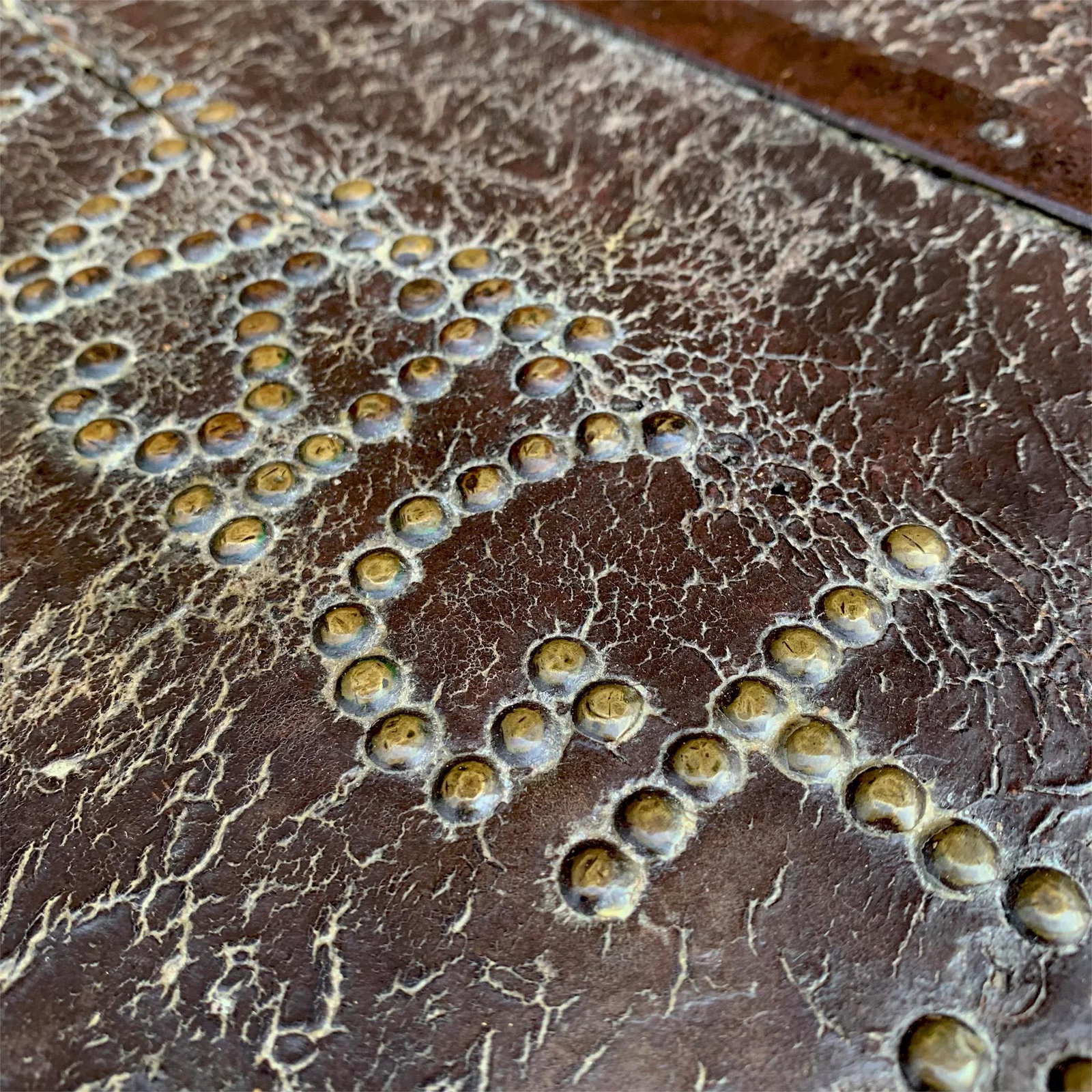 17th Century Italian Leather Lock Box - 7
