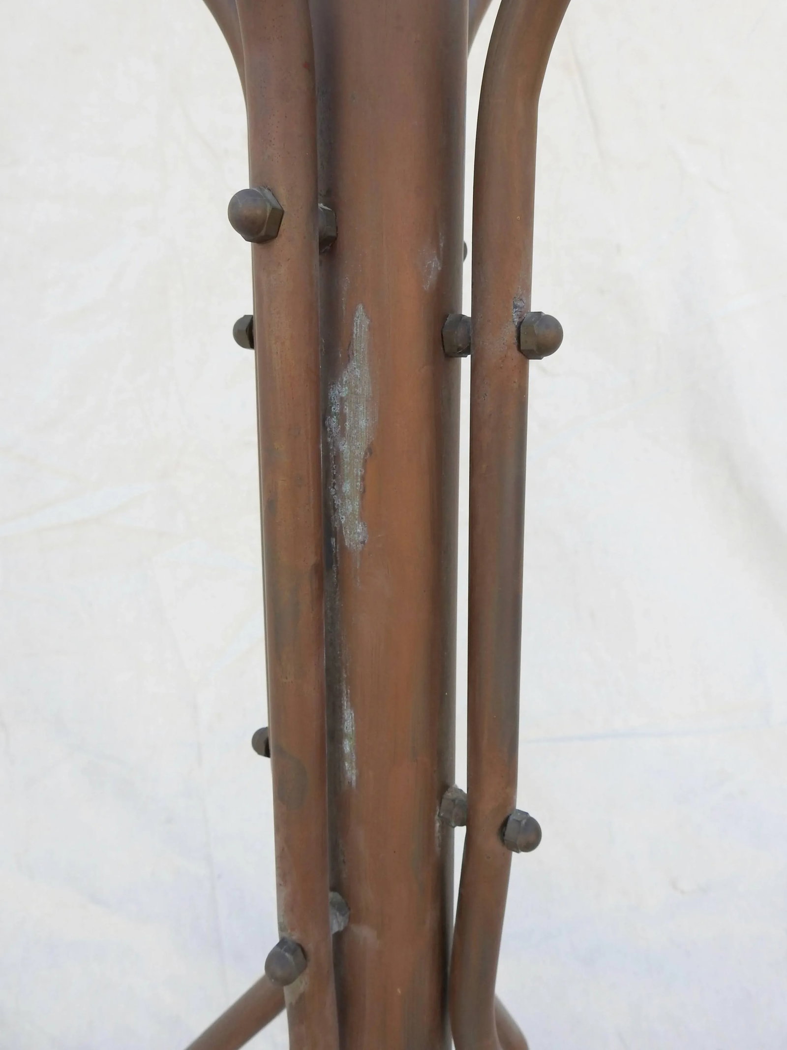 Early 20th Century Art Deco Brass Coat Rack - 3