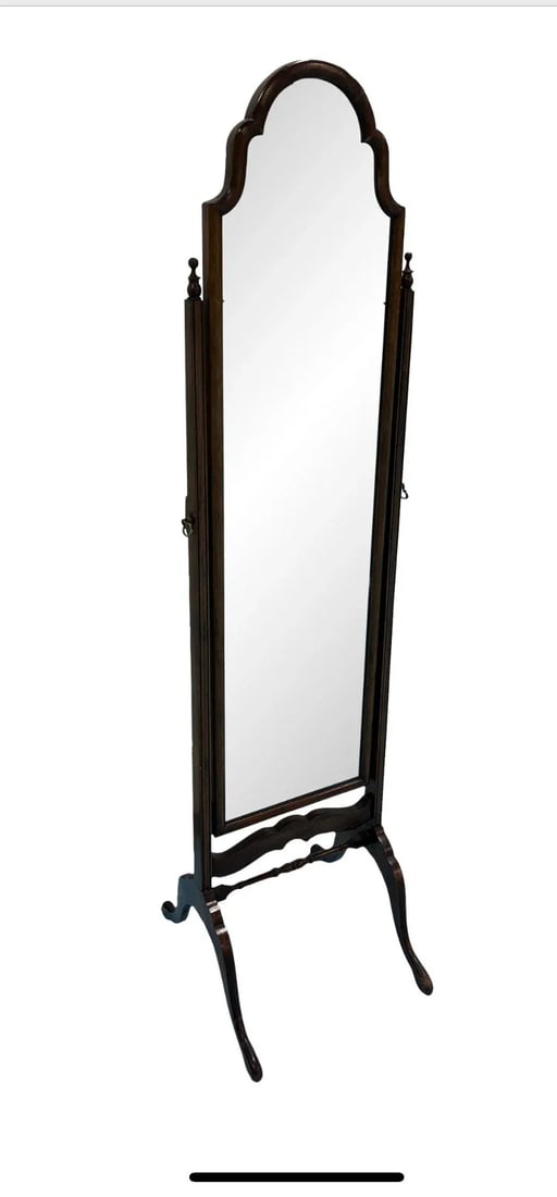 Early 20th Century Mahogany Bevan Funnell Repordux Cheval Mirror - 2