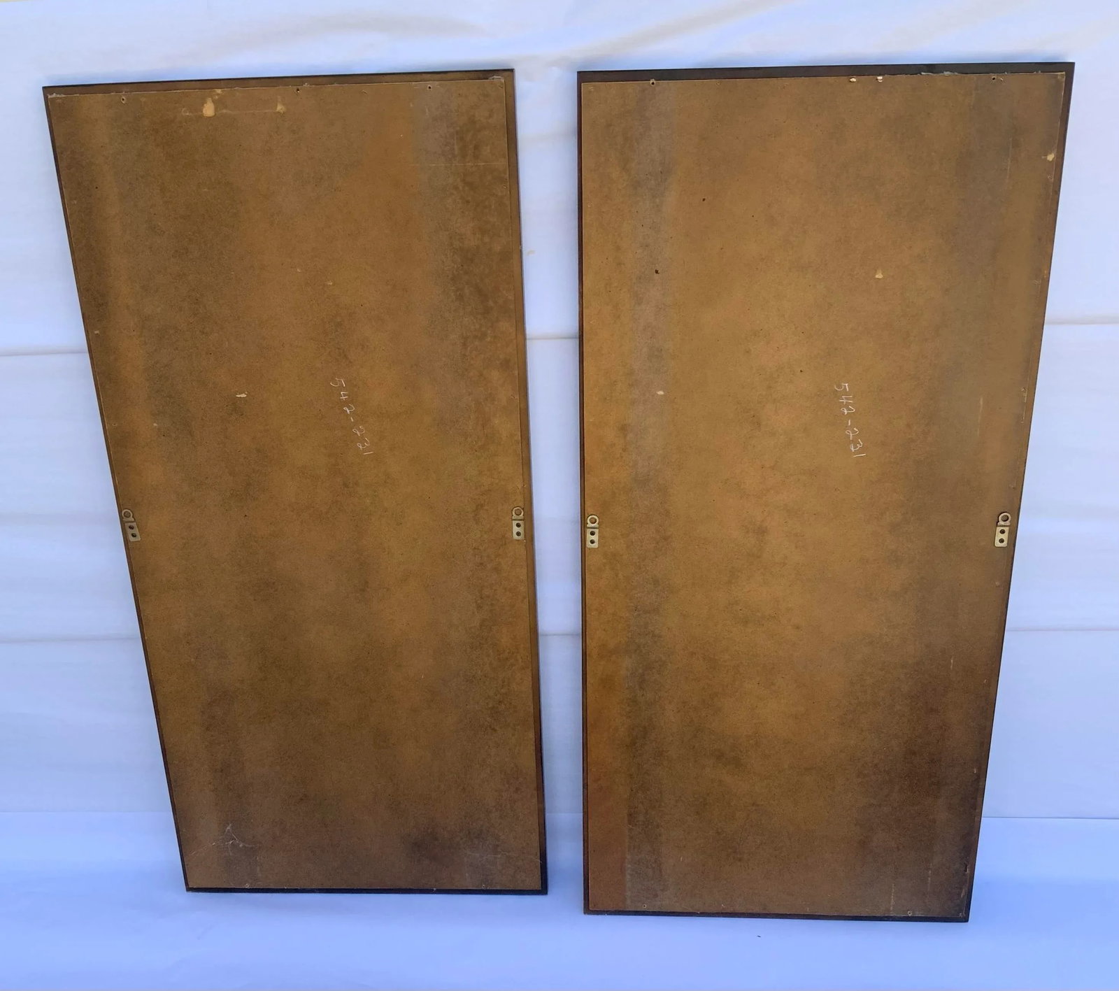 Pair of Chinoiserie Black Laquer Mirrors by Raymond Sobota for Century Furniture Chin Hua Collection - 10