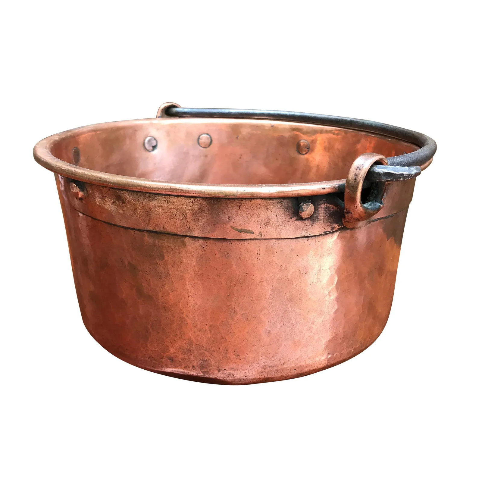 Early 19th Century French Hammered Copper Kettle - 10