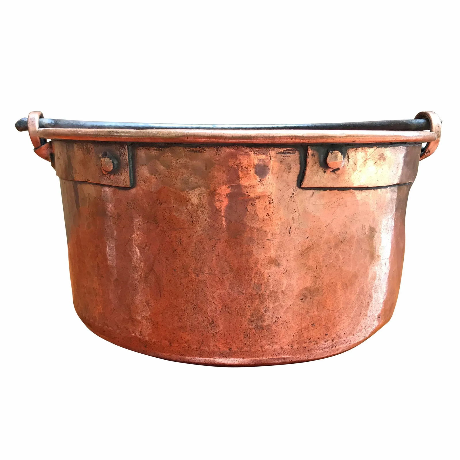 Early 19th Century French Hammered Copper Kettle - 2
