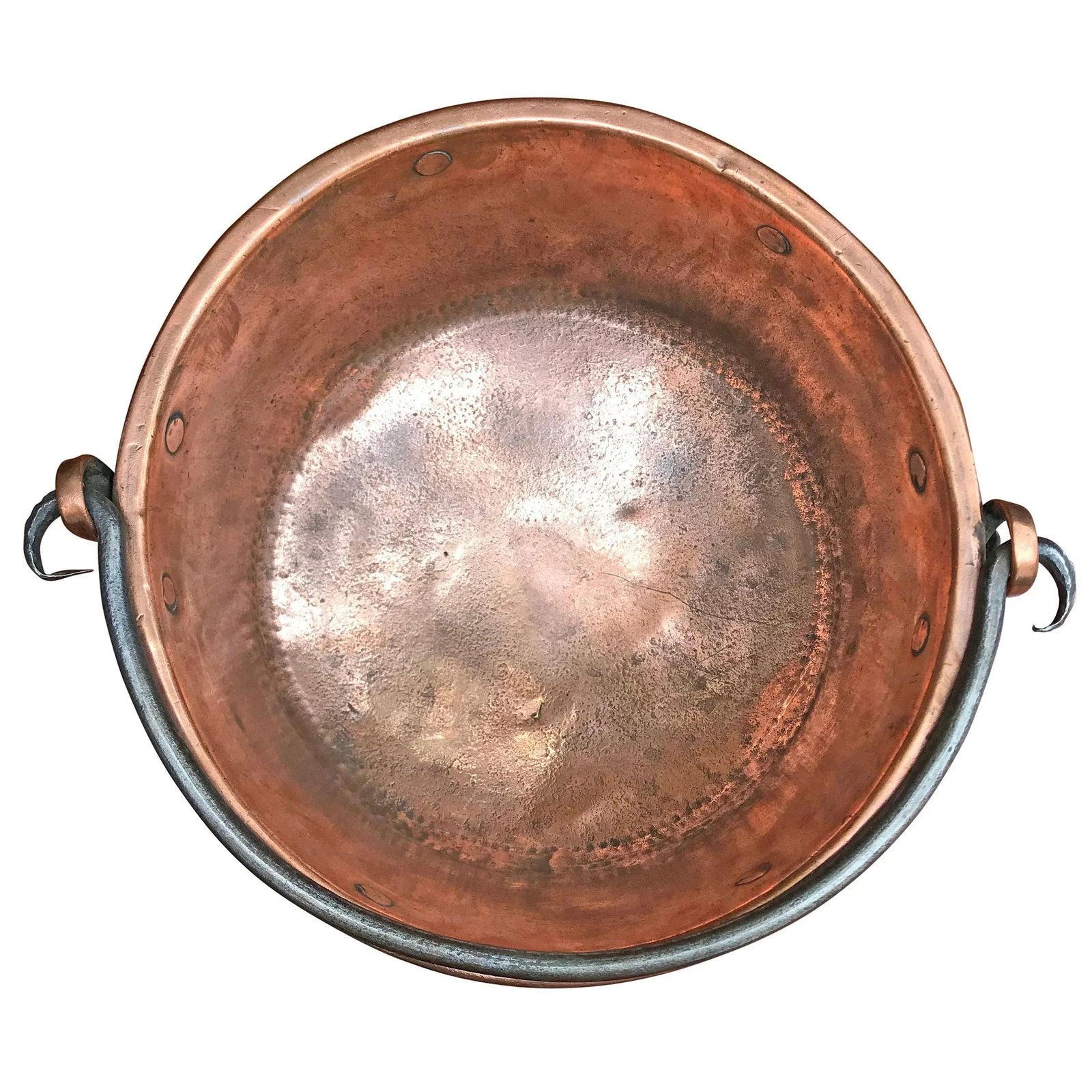 Early 19th Century French Hammered Copper Kettle - 5