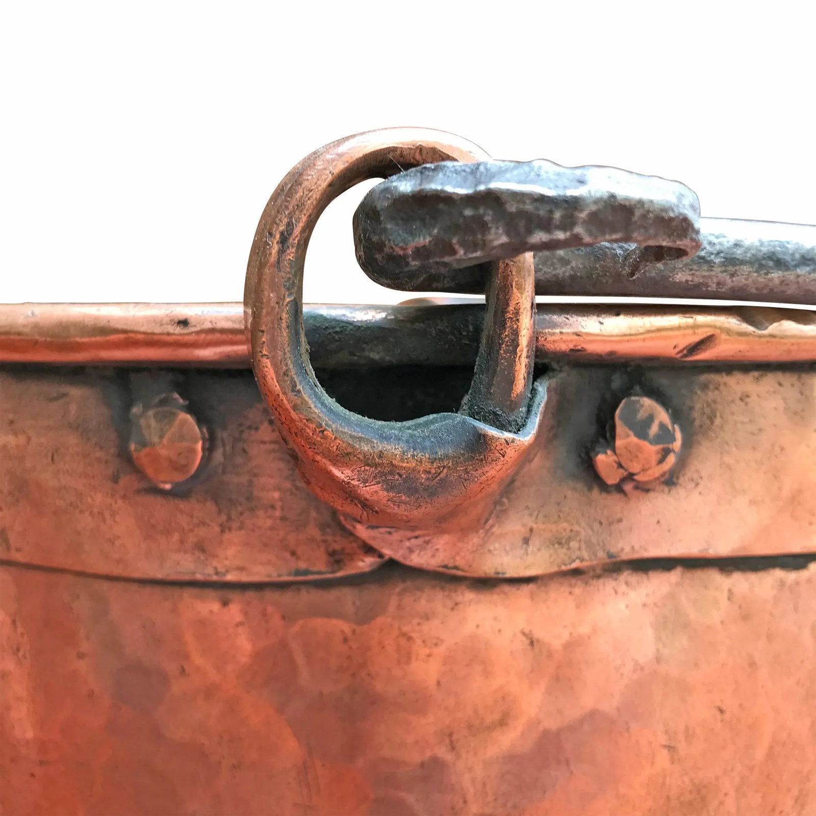 Early 19th Century French Hammered Copper Kettle - 6