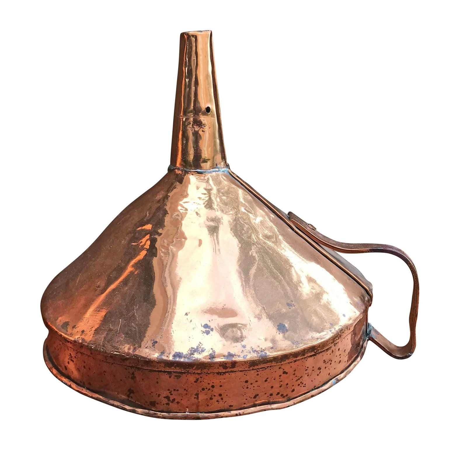 Set of Three Early 20th Century English Copper Funnels - 2