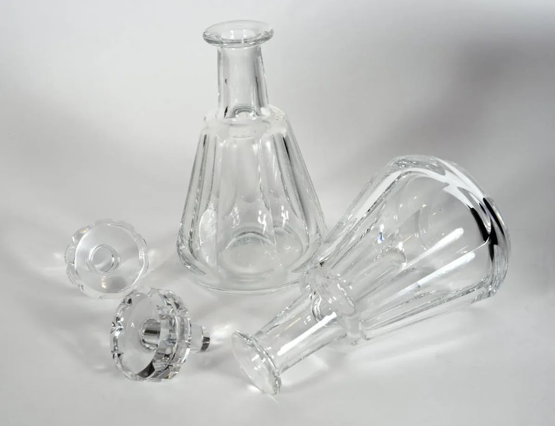 Cut Crystal Drinks Baccarat Decanters - a Pair - 2