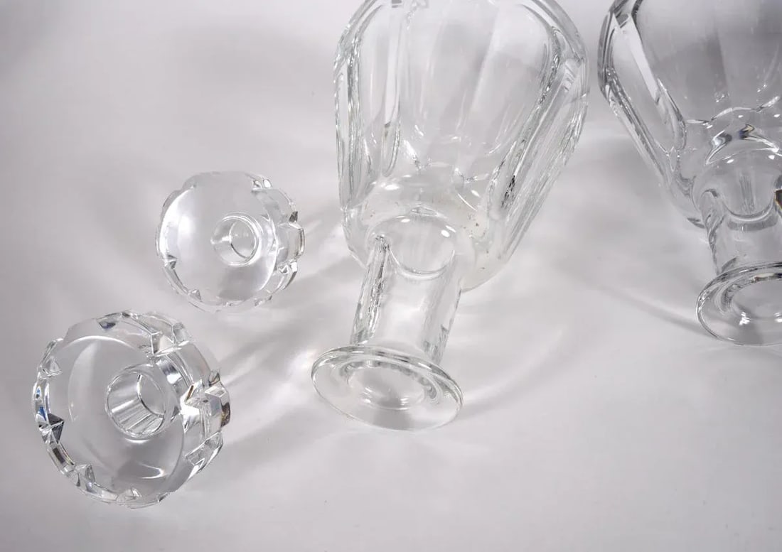 Cut Crystal Drinks Baccarat Decanters - a Pair - 3