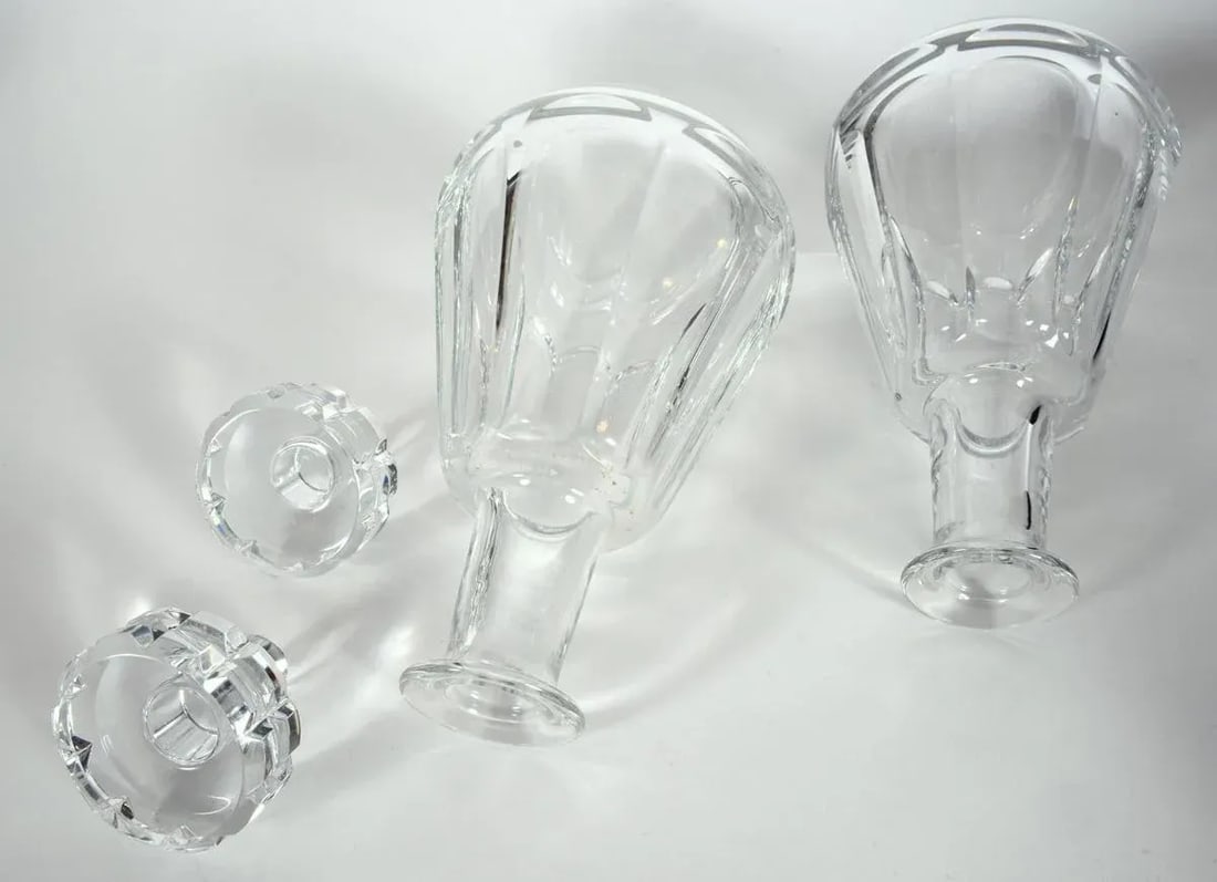 Cut Crystal Drinks Baccarat Decanters - a Pair - 4