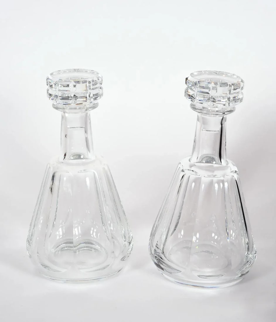 Cut Crystal Drinks Baccarat Decanters - a Pair - 5