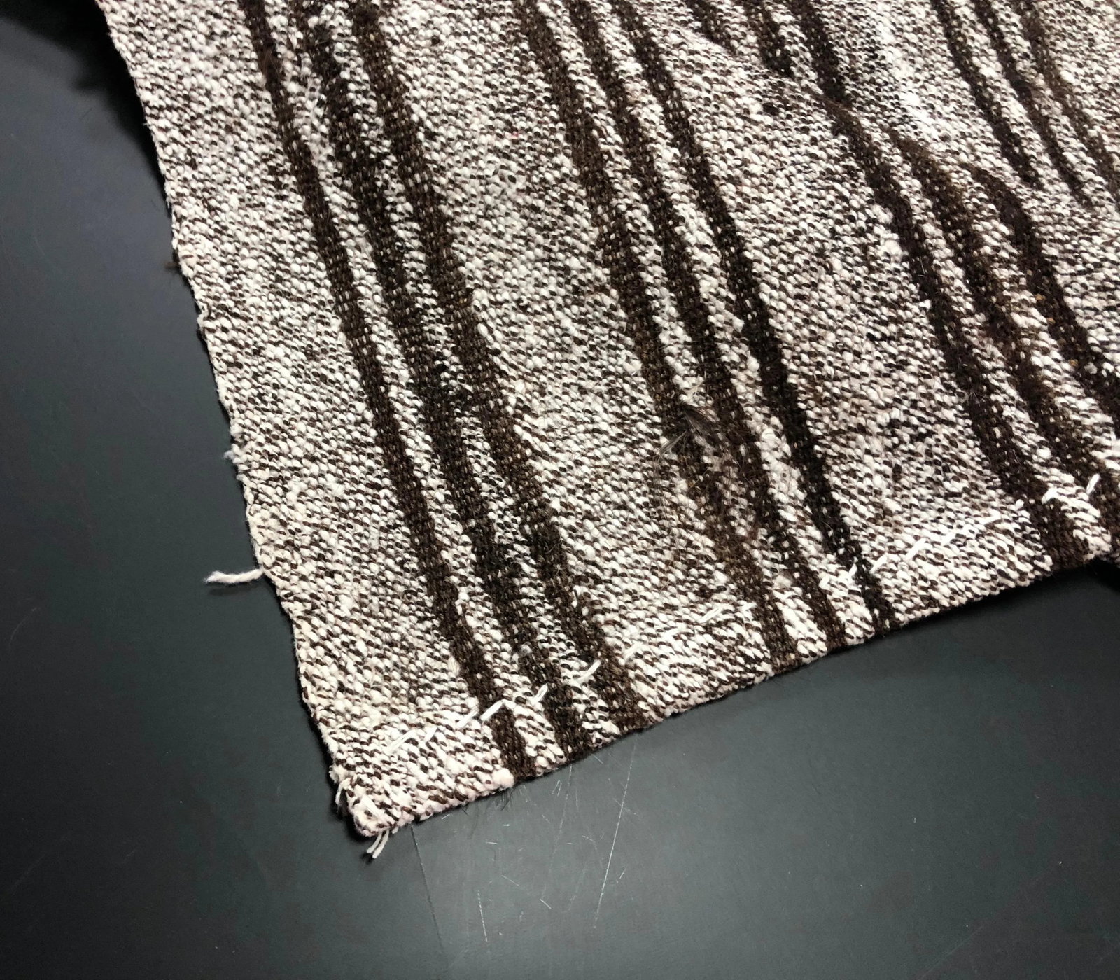 1960 Vintage Primitive Nomadic Turkish Handmade Striped Kilim Rug- 2'6'' * 8'11'' - 4