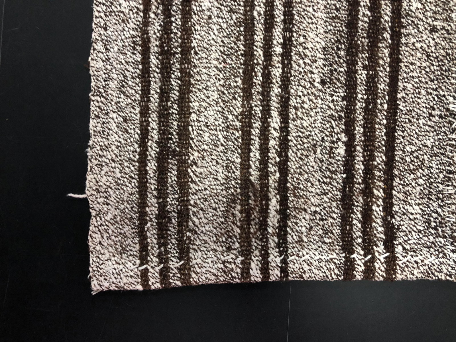 1960 Vintage Primitive Nomadic Turkish Handmade Striped Kilim Rug- 2'6'' * 8'11'' - 6