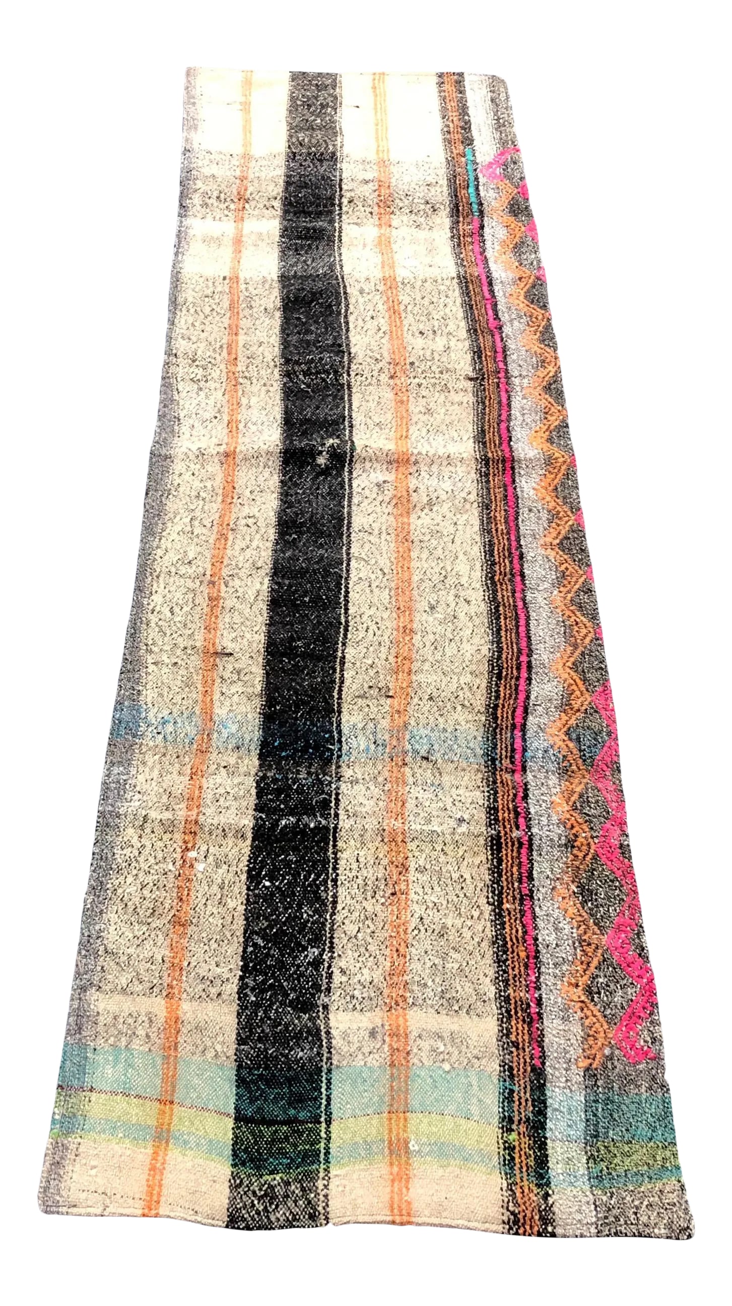 Vintage Turkish Anatolian Bohemian Handmade Kilim Runner Rug - 1'10'' * 7'2'' (1 of 11)