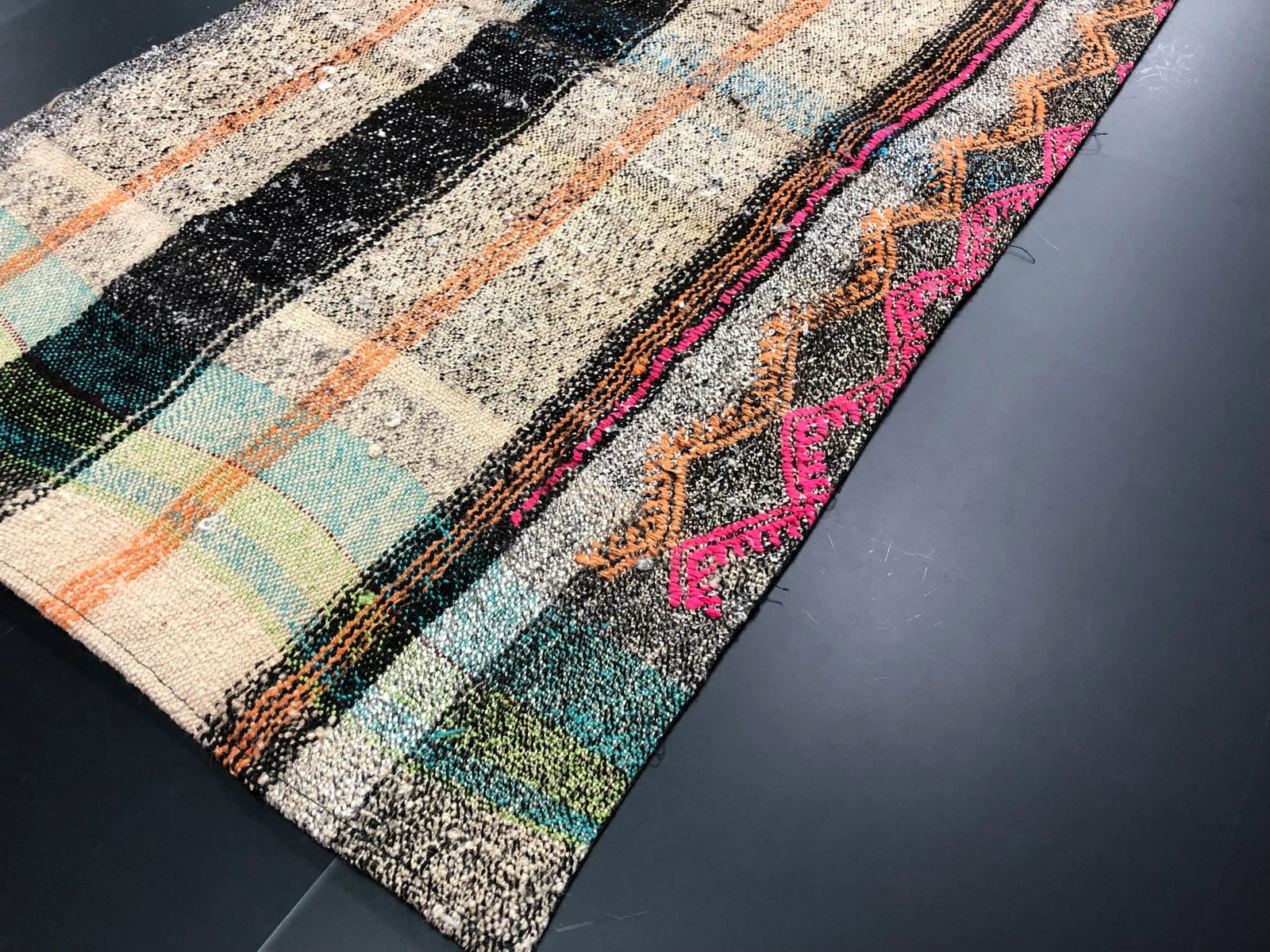 Vintage Turkish Anatolian Bohemian Handmade Kilim Runner Rug - 1'10'' * 7'2'' - 7