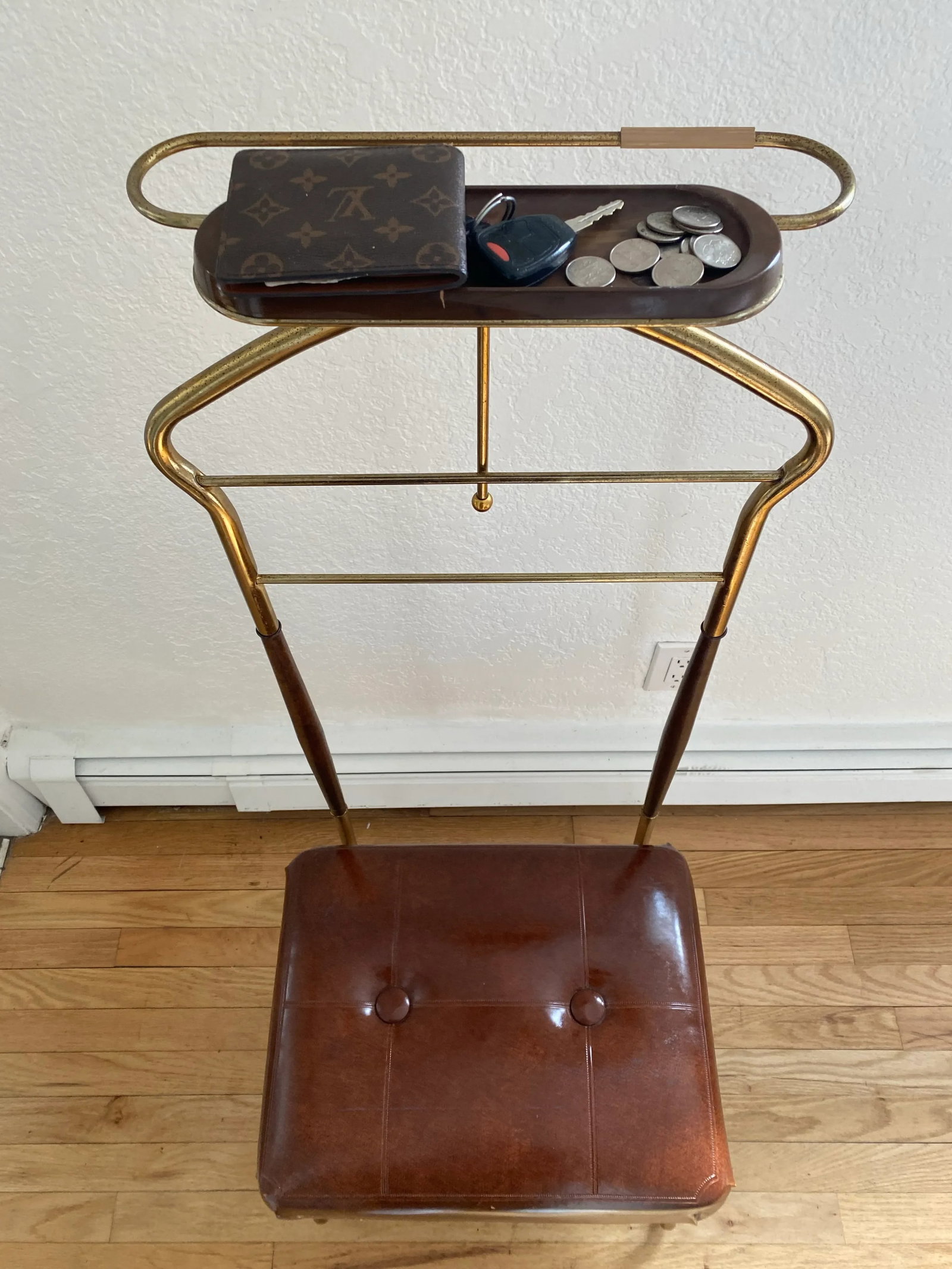 Mid 20th Century Marvelous Mid-Century Modern "Val-O-Seat" Valet Stand/Chair by Pearl Wick - 11
