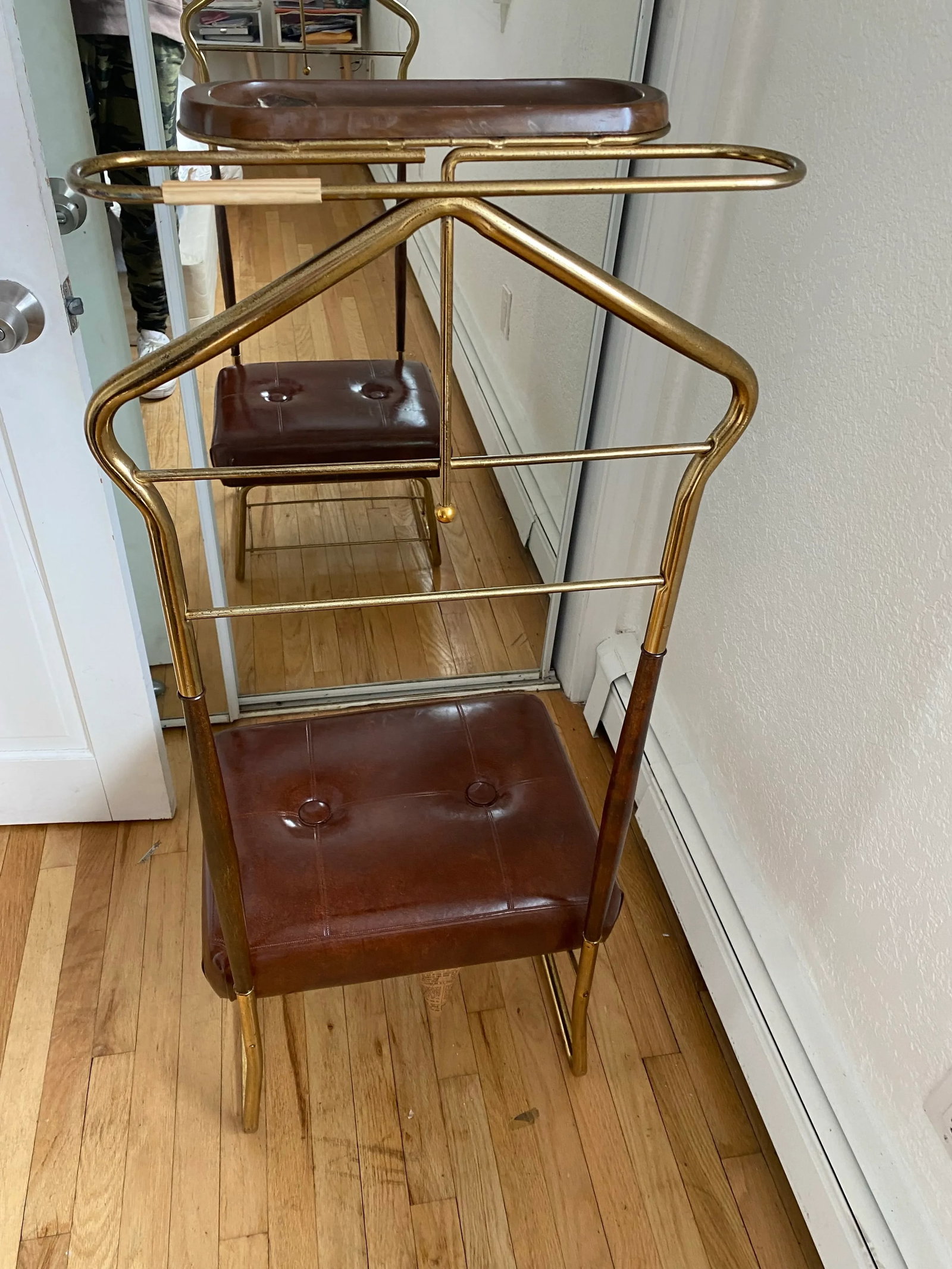 Mid 20th Century Marvelous Mid-Century Modern "Val-O-Seat" Valet Stand/Chair by Pearl Wick - 2