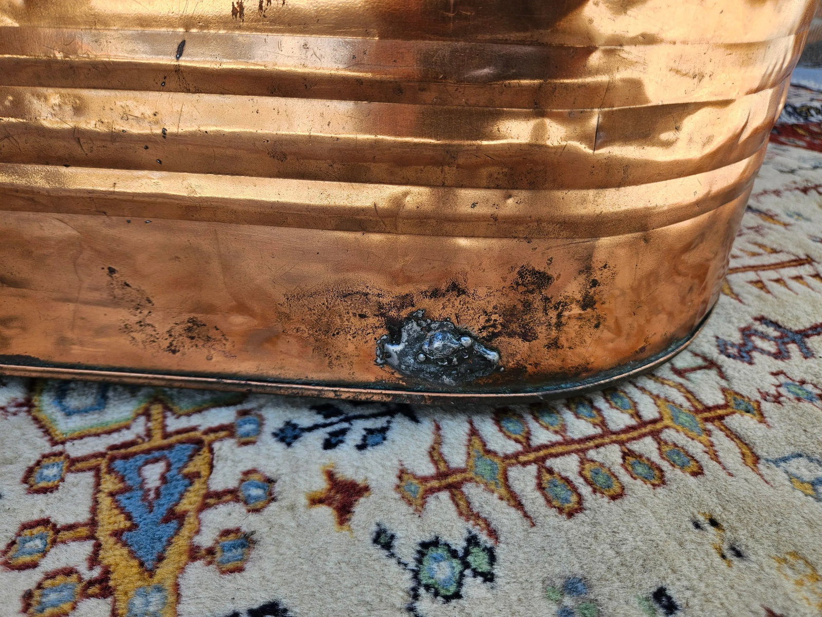 Early 20th Century Vintage Copper Bin With Lid - 6