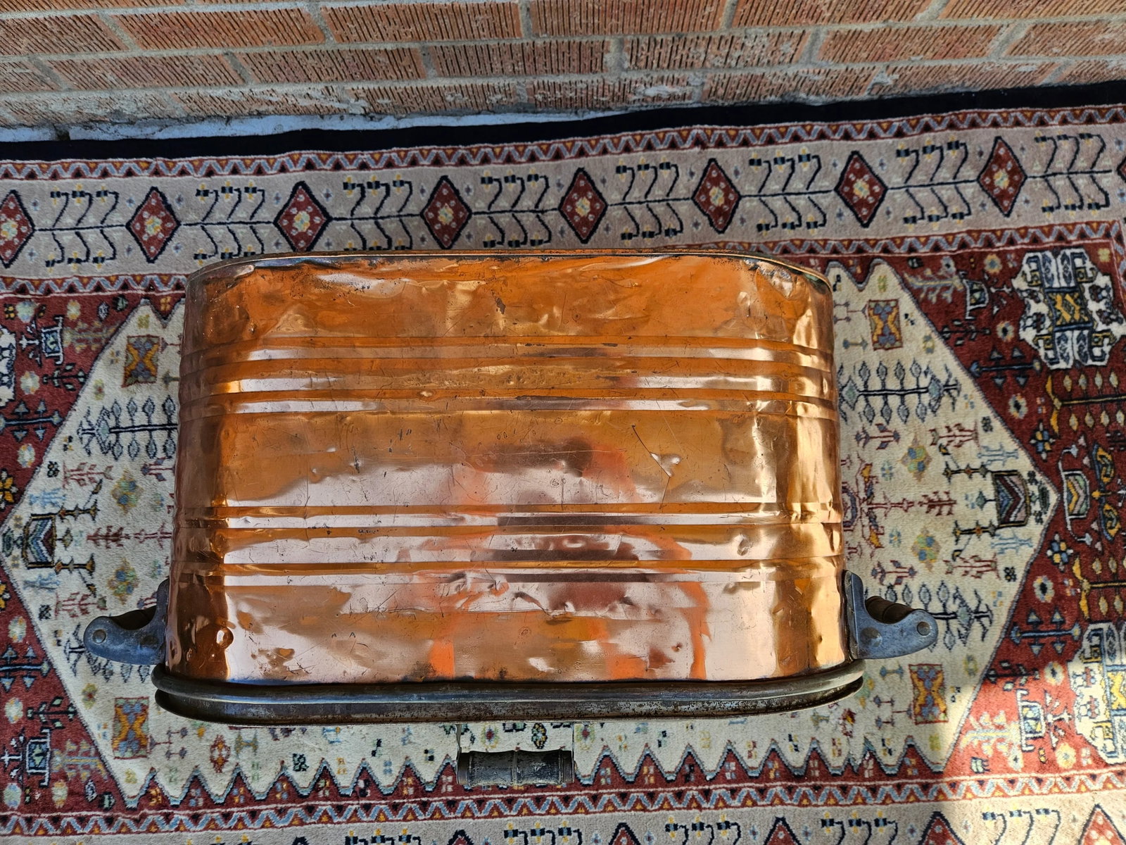 Early 20th Century Vintage Copper Bin With Lid - 7
