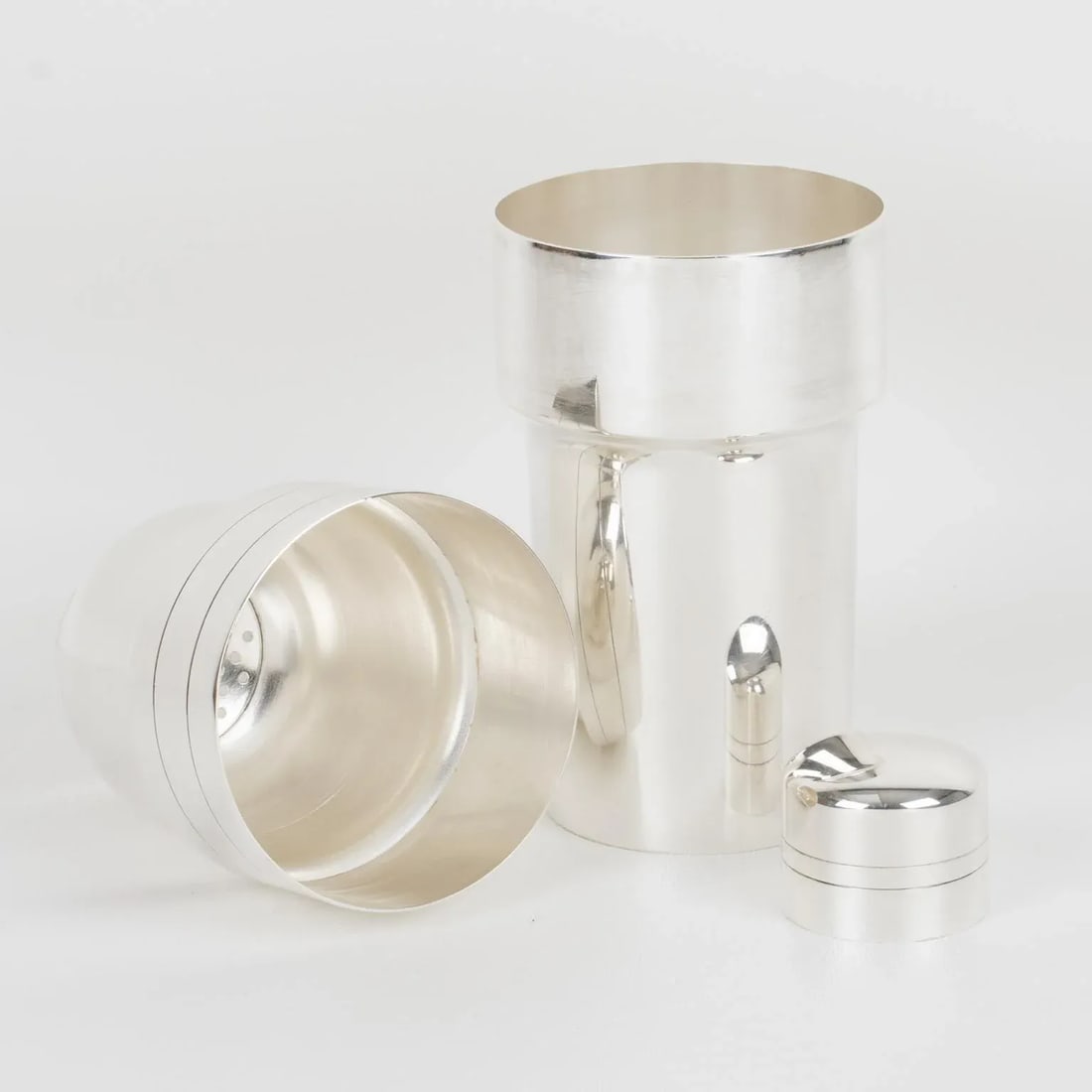 Art Deco Silver Plate Cocktail Shaker by CGF Lyon, France - 3
