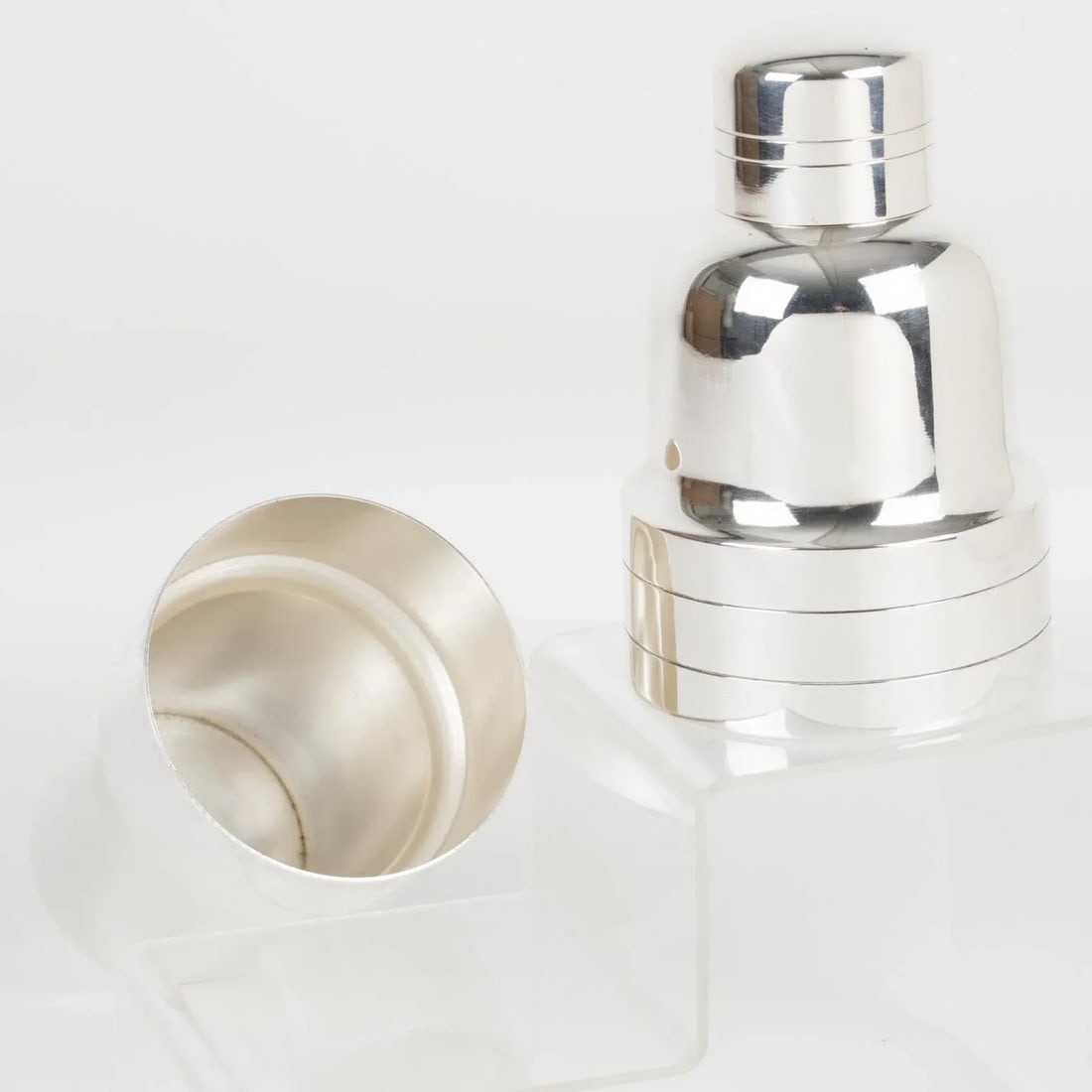 Art Deco Silver Plate Cocktail Shaker by CGF Lyon, France - 4