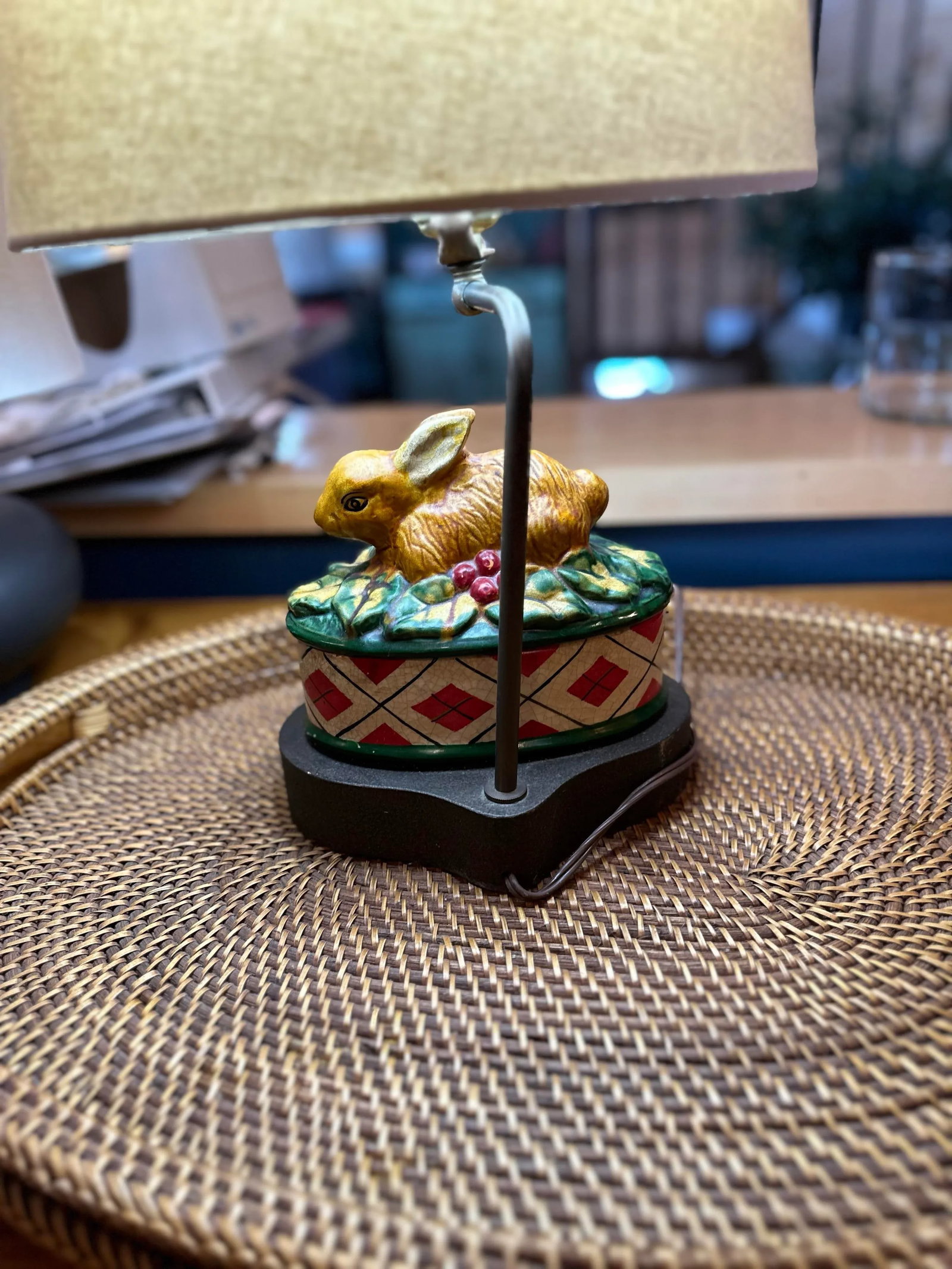 1930's Easter Bunny Lamp - 7