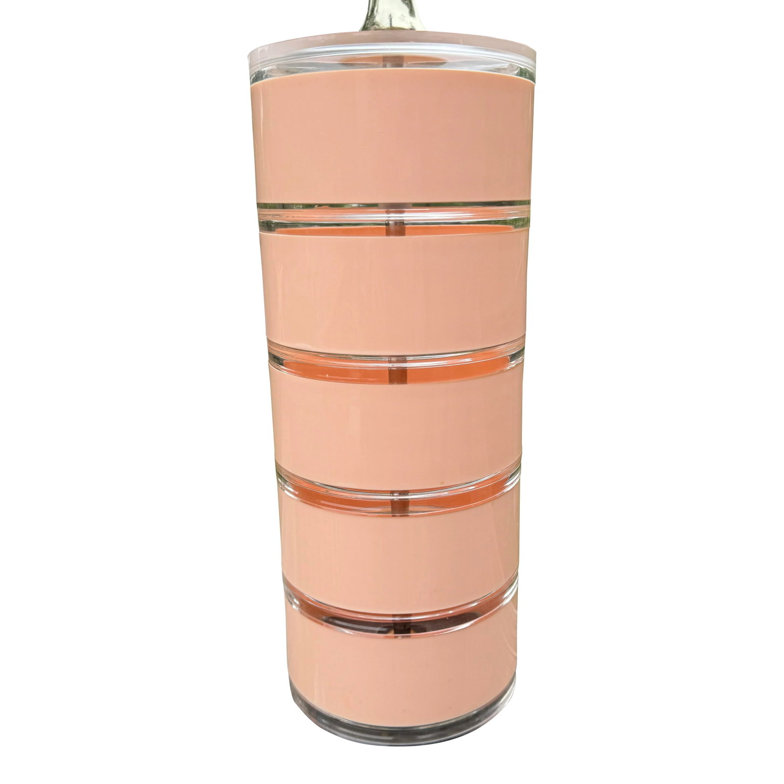 Vintage Optique Lucite Stackable Disc Table Lamp - 3