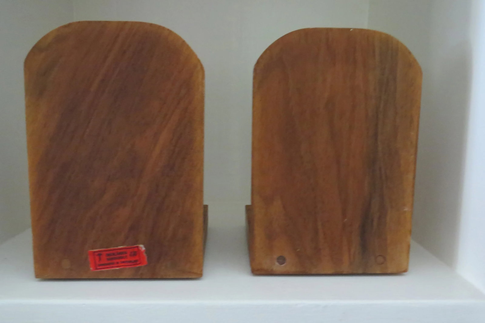 Vintage Mid-Century Modern Wood Deer Bookends, Oberlander Handarbeit Hand Carved in Switzerland - a - 5