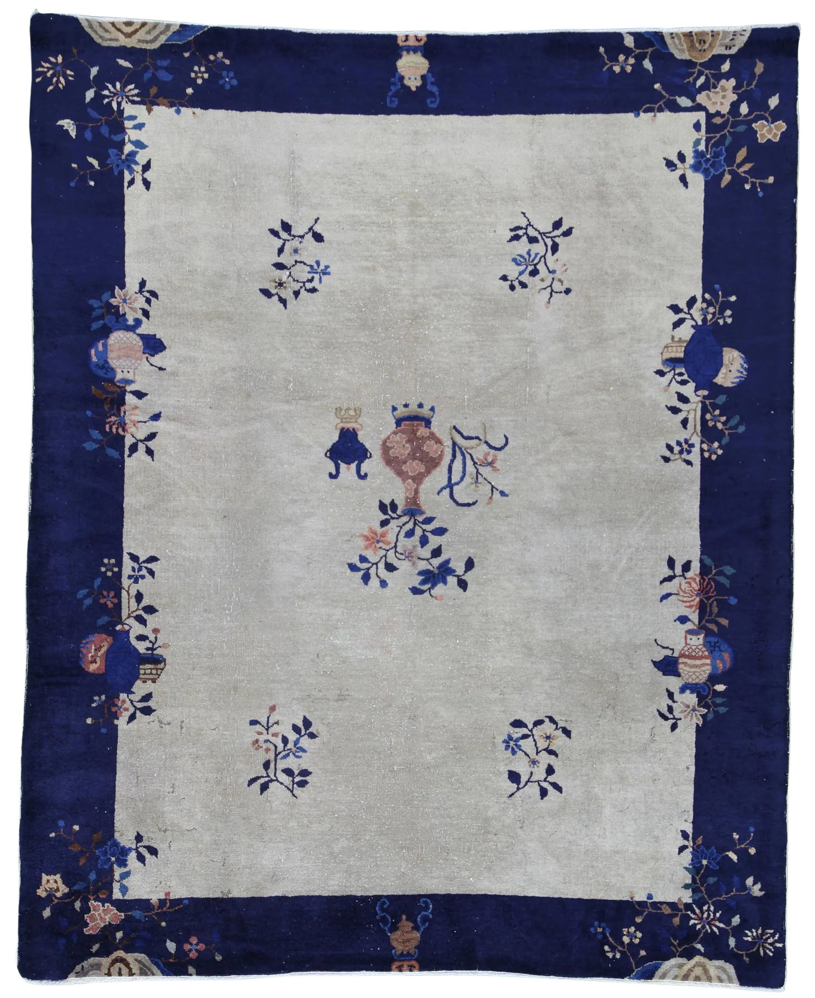 Early 20th Century Antique Chinese Wool Rug - 5' * 8' (1 of 6)