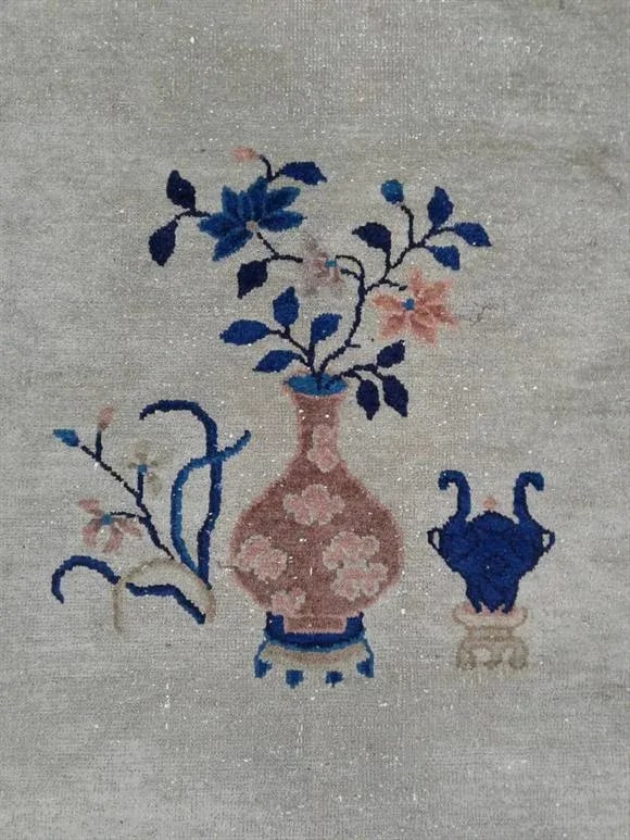 Early 20th Century Antique Chinese Wool Rug - 5' * 8' - 4