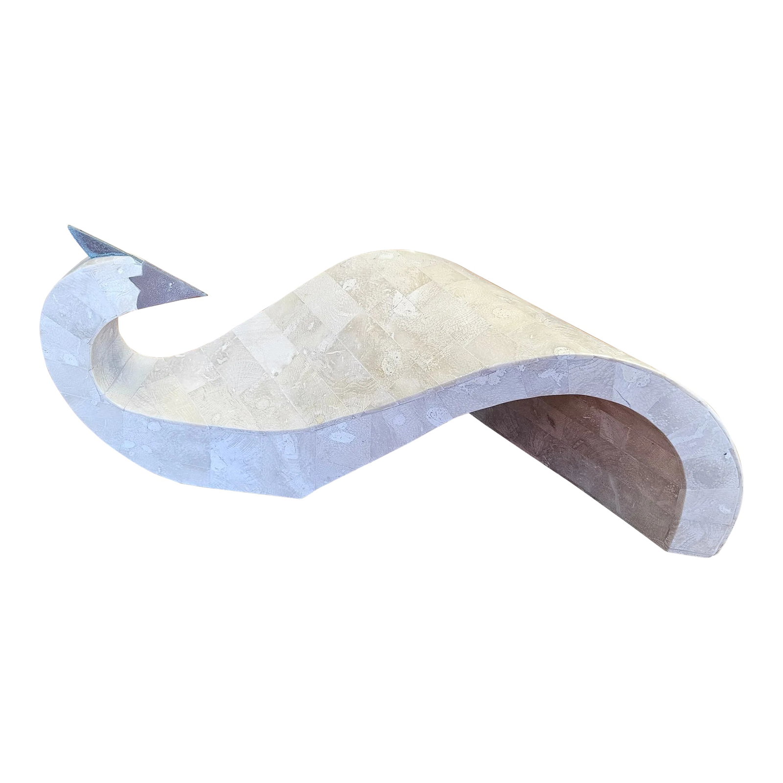 1980s Maitland Smith Modernist Tessellated Stone Swan: Maitland Smith Tessellated Stone Swan sold as found in vintage condition without damage. Condition: Alterations: Original Condition Unaltered Imperfections: Some Imperfections Condition Notes: very