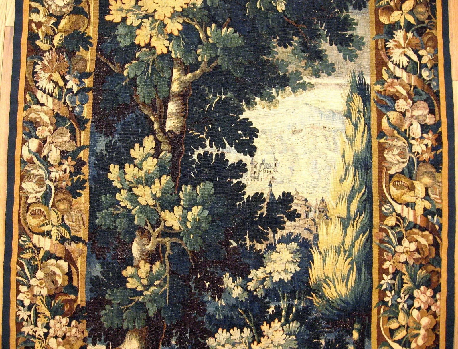 Antique 18th Century Flemish Verdure Tapestry 'from Ralph Lauren Window Display' - 4