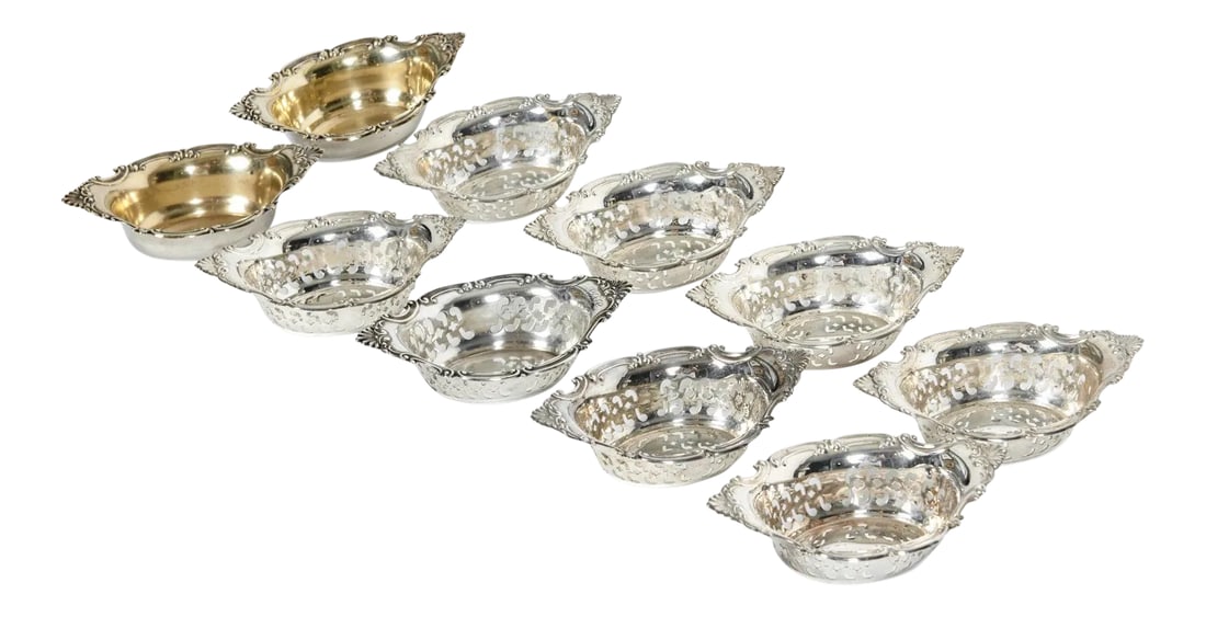 Vintage Sterling Silver Tableware - Set of 10 (1 of 7)