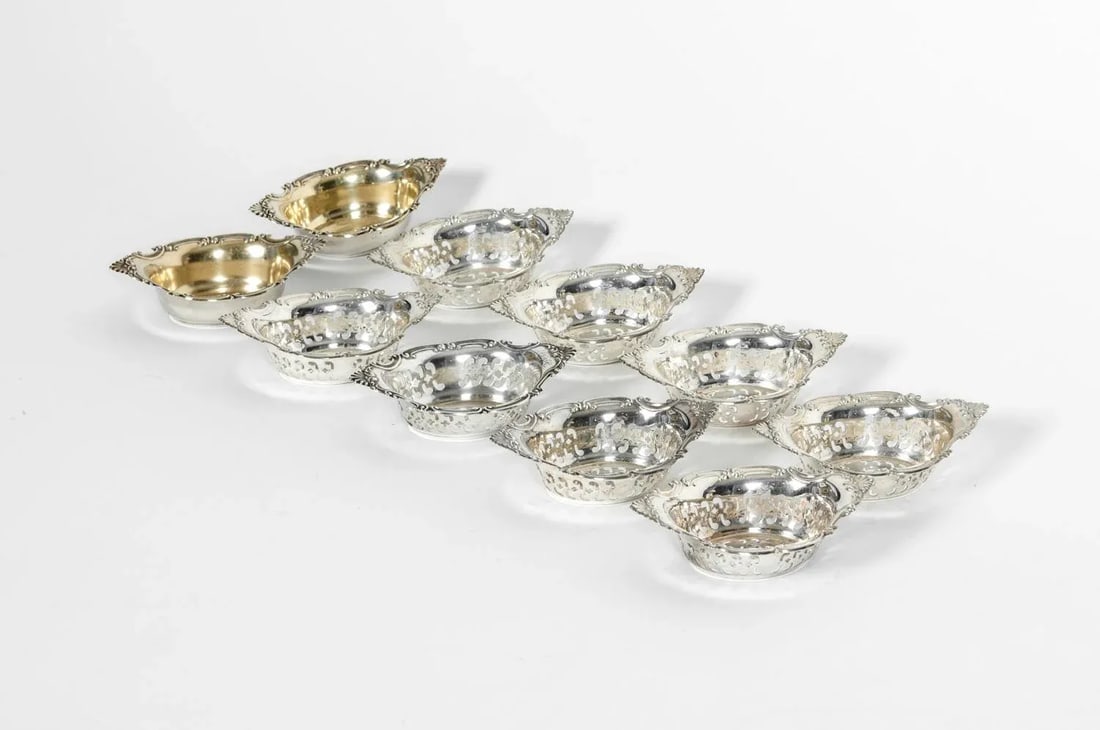 Vintage Sterling Silver Tableware - Set of 10 - 3
