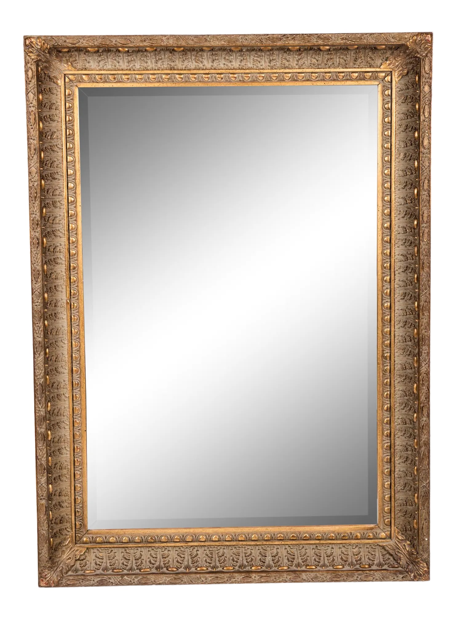 Giltwood Framed Beveled Hanging Wall Mirror (1 of 10)