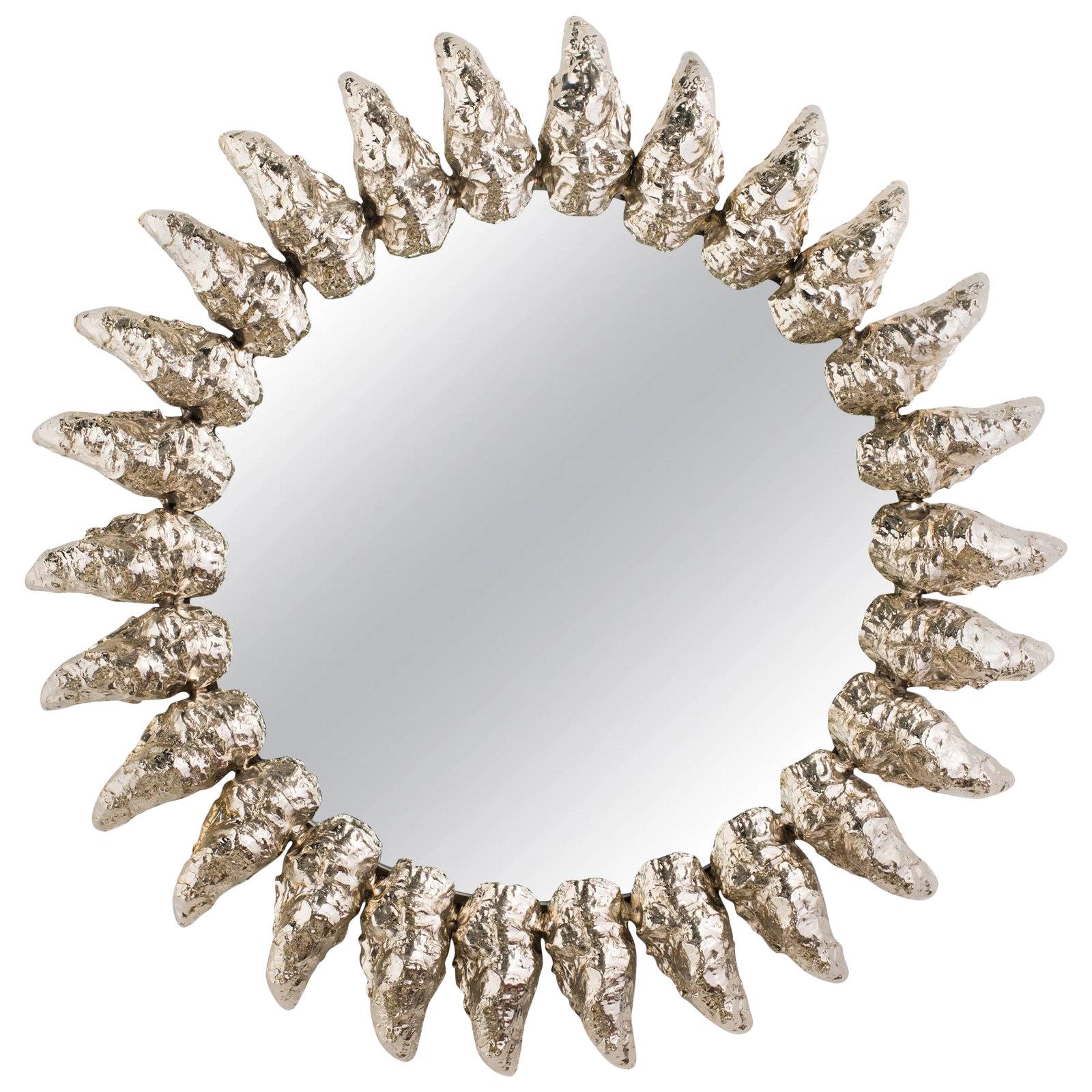 French Cast Bronze Oyster Mirror (1 of 6)
