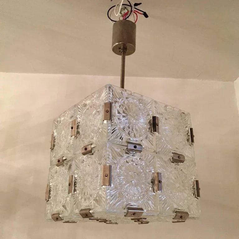1960s Czech Kamenicky Senov Crystal Pendant - 3