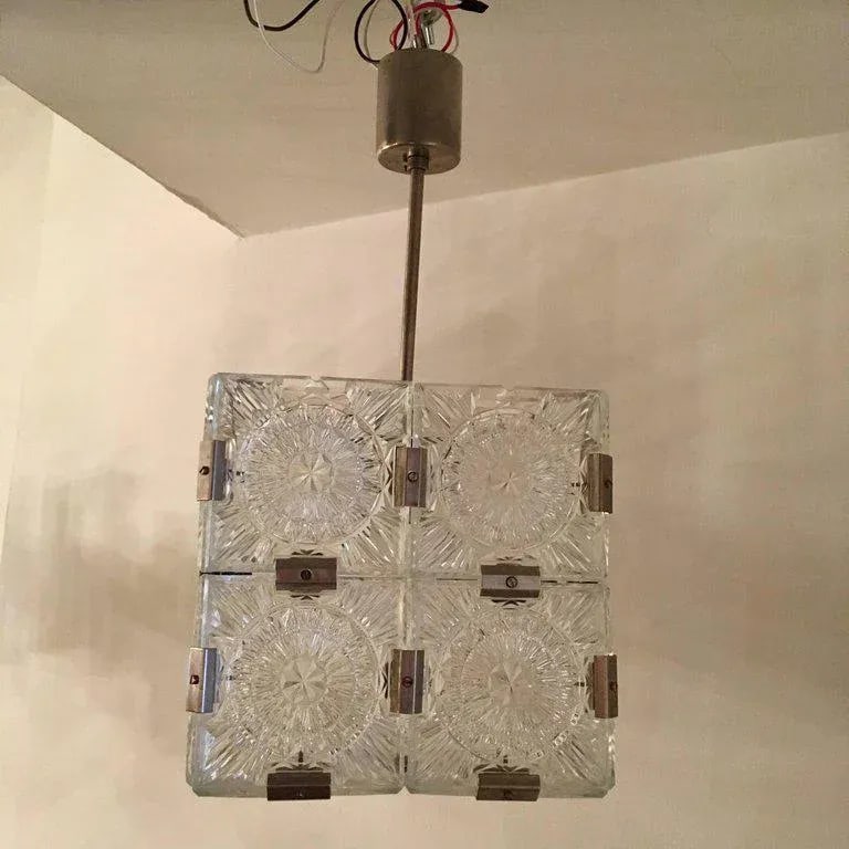 1960s Czech Kamenicky Senov Crystal Pendant - 4