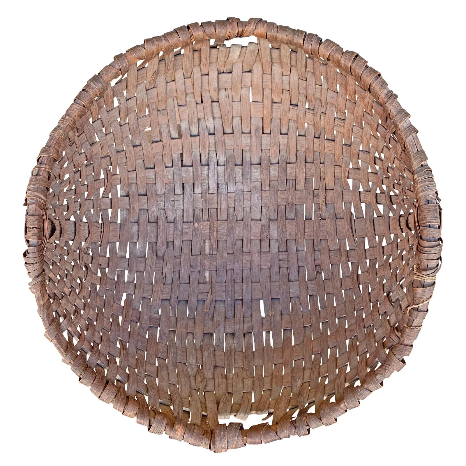 Large 19th Century American Spale Gathering Basket. - 6