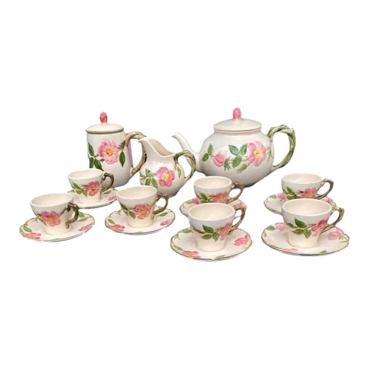 Vintage Franciscan Desert Rose Complete Tea Set- 17 Pieces (1 of 12)