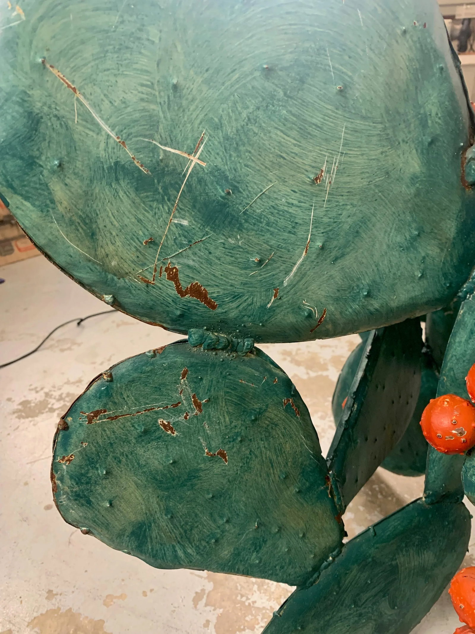 Prickly Pear Cactus Sculpture / Table Base - 9