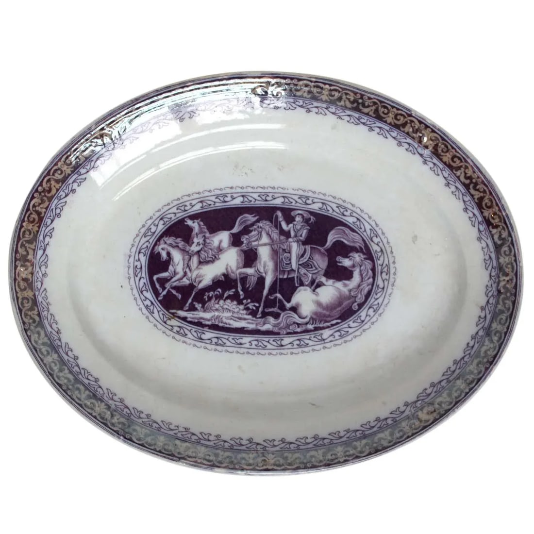 19th Century Elsmore & Forster Ironstone Platter - 6