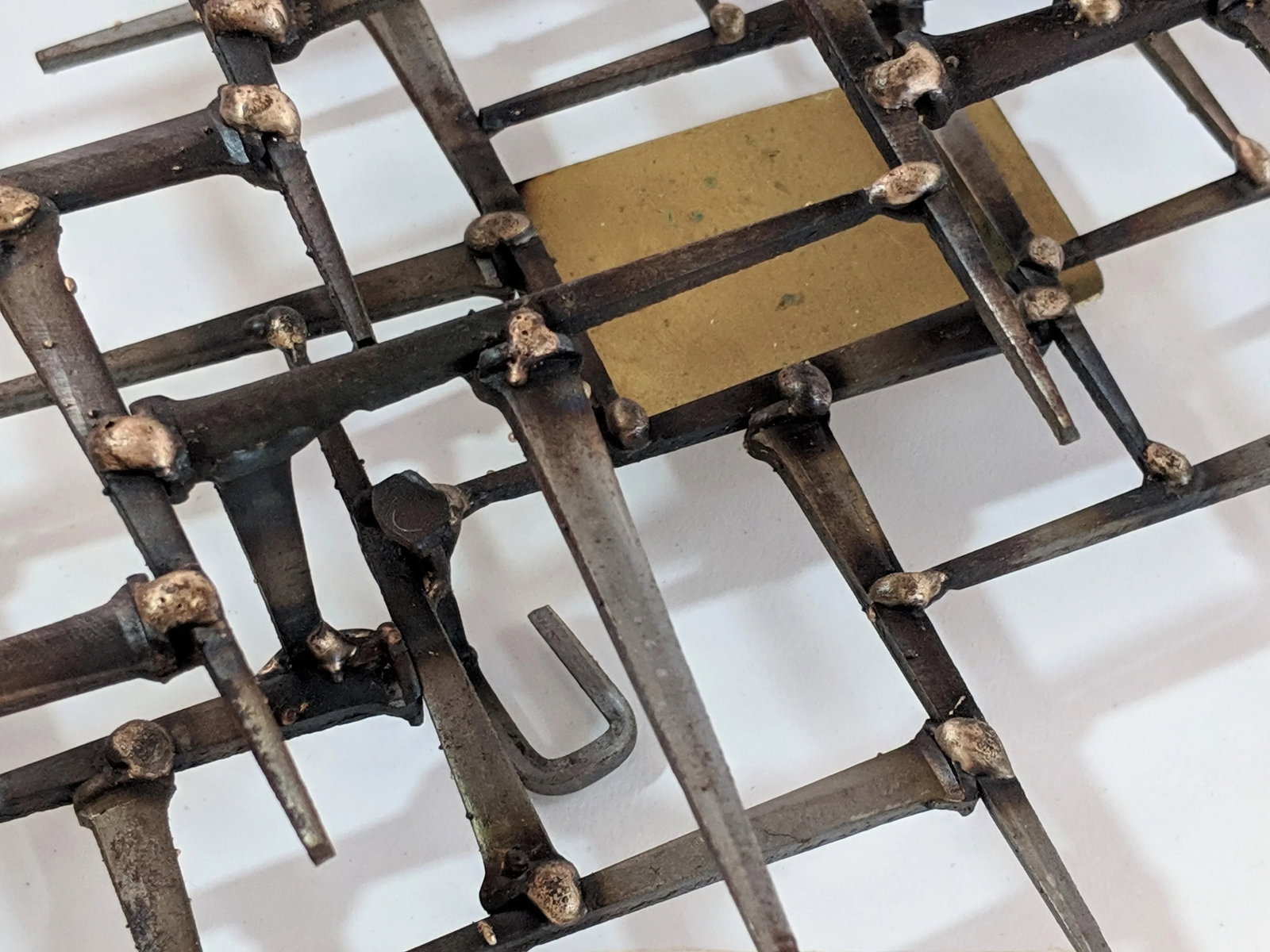 Mid-Century Modern Style Welded Nail Sculpture - 12