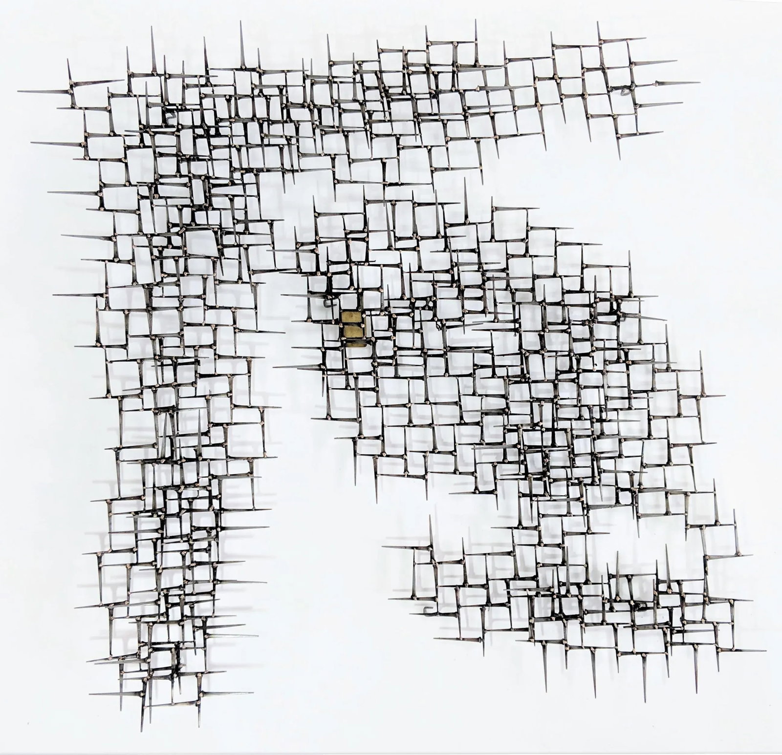 Mid-Century Modern Style Welded Nail Sculpture - 2