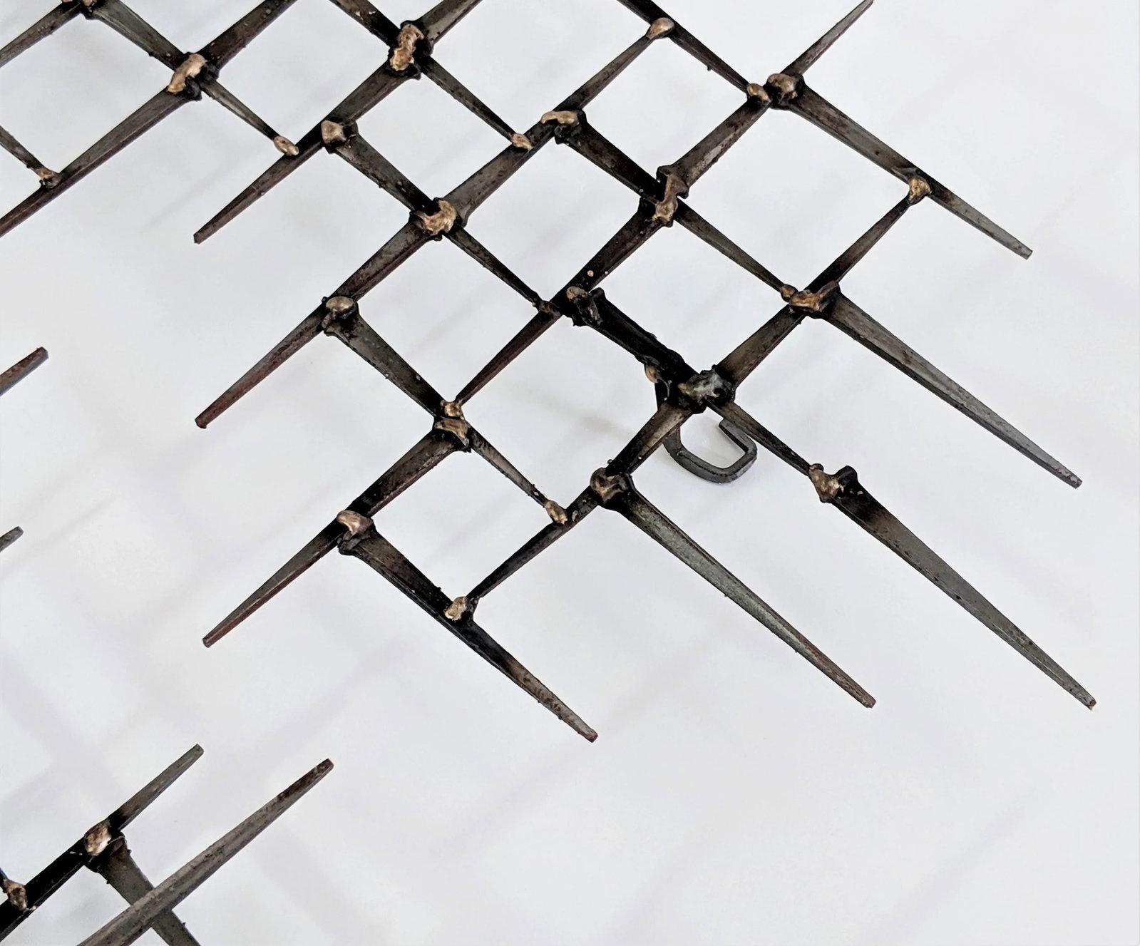 Mid-Century Modern Style Welded Nail Sculpture - 9