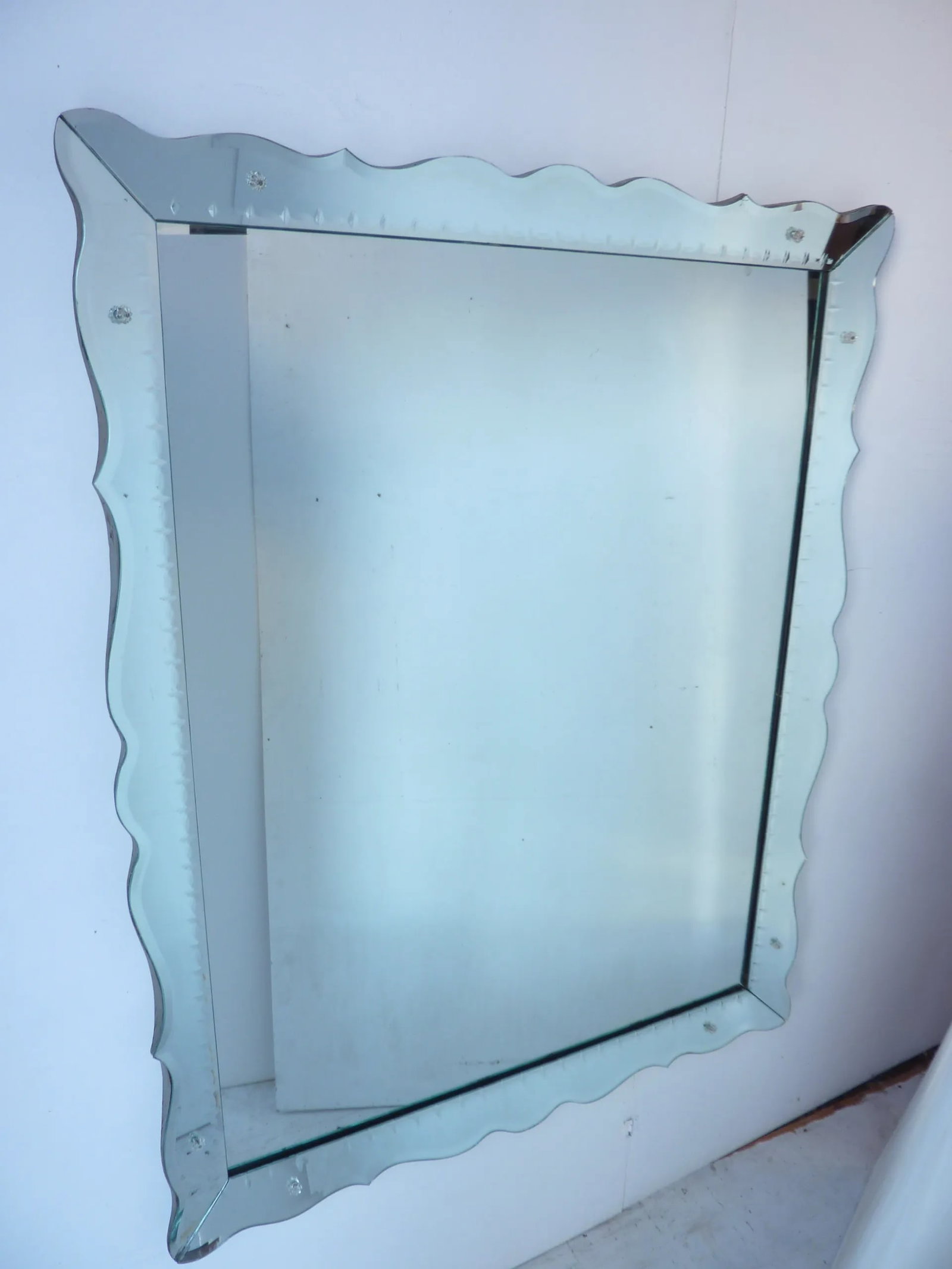 Vintage Mid-Century Deco Style Mirror - 5