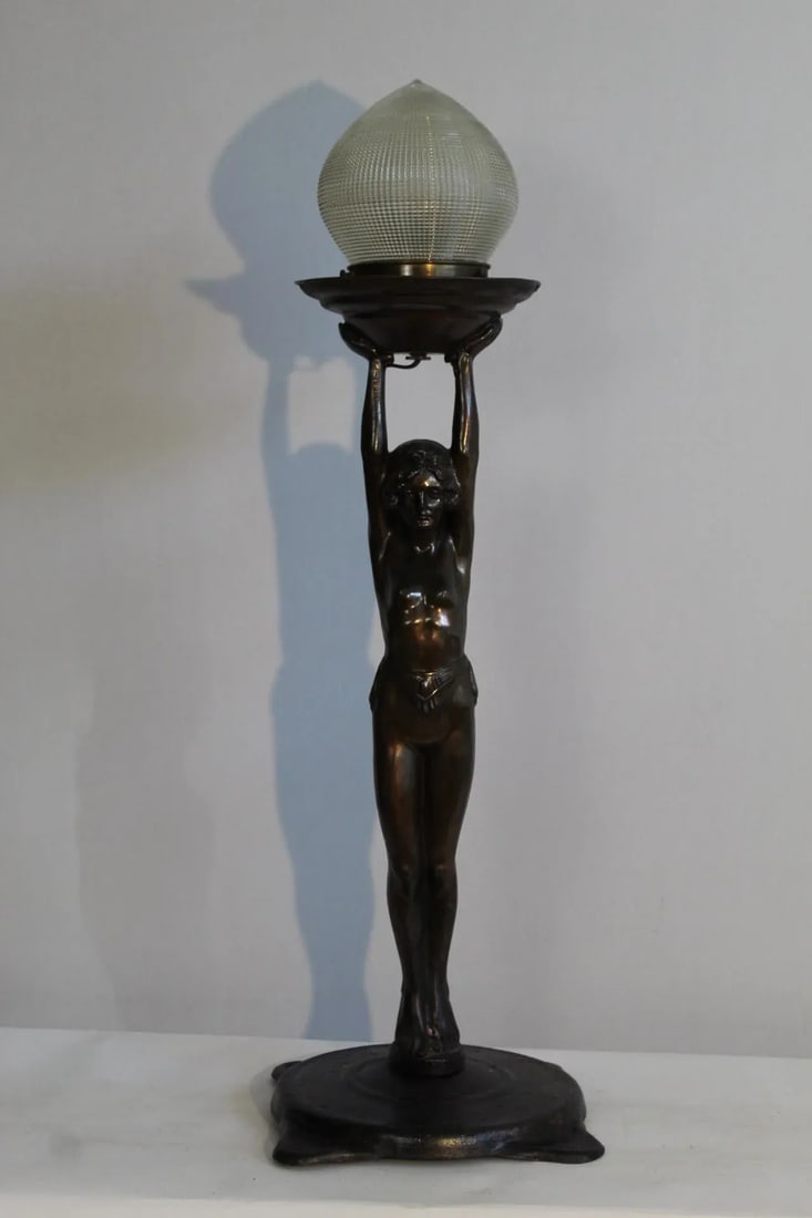 1920s Everlite Art Deco Lamp - 10